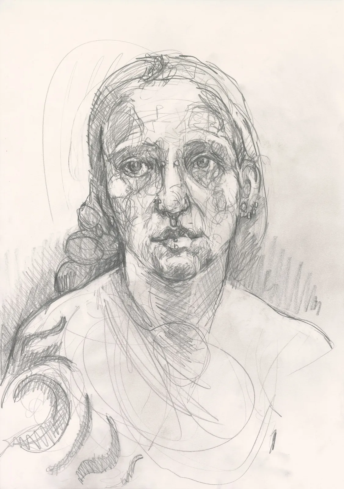 Carol Peace, Brick Lane - Life Portrait 3 Brick Lane Life Class, 2025