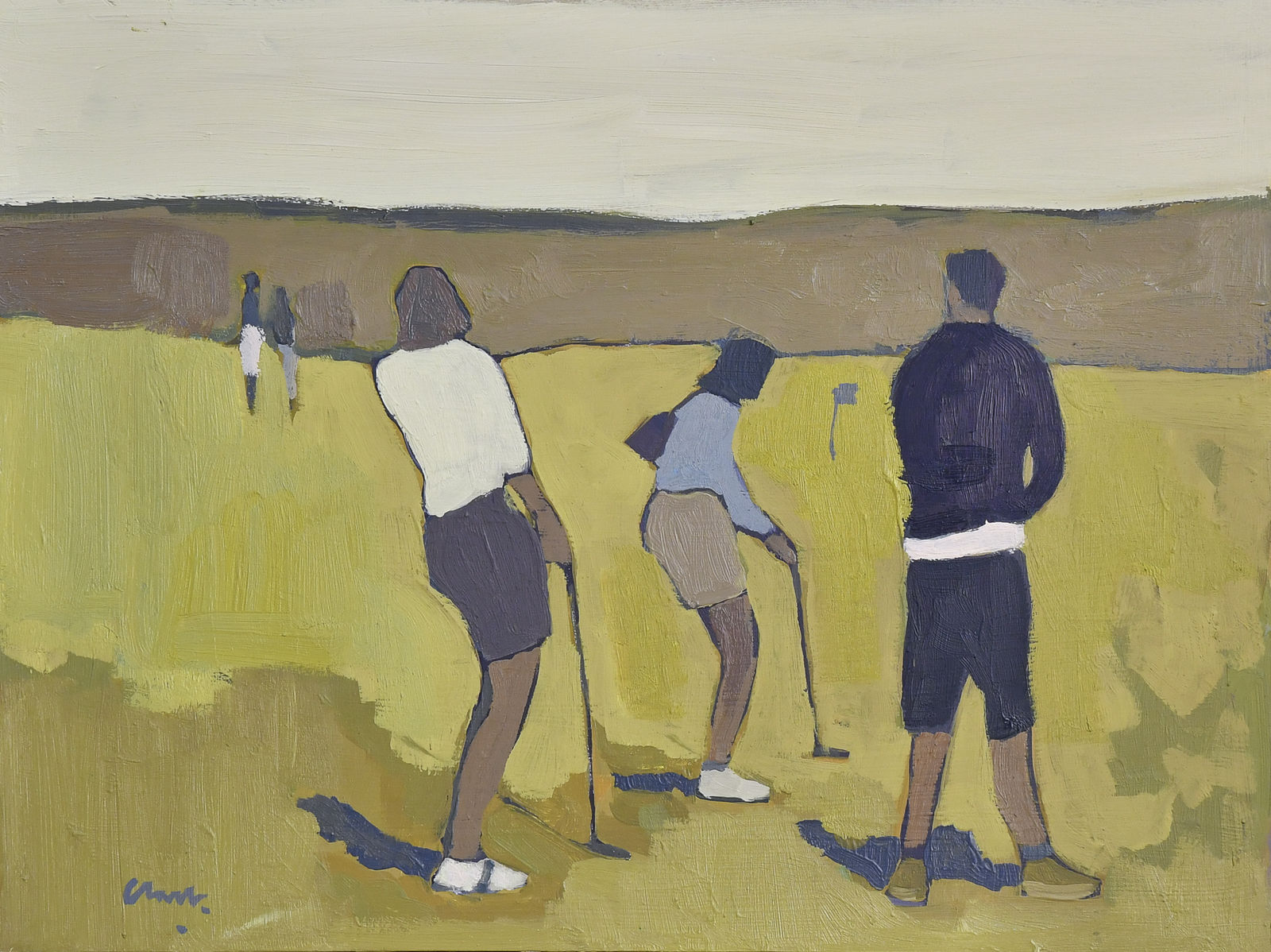 Michael G Clark, RGI RSW PAI, The Himalayas Putting Green