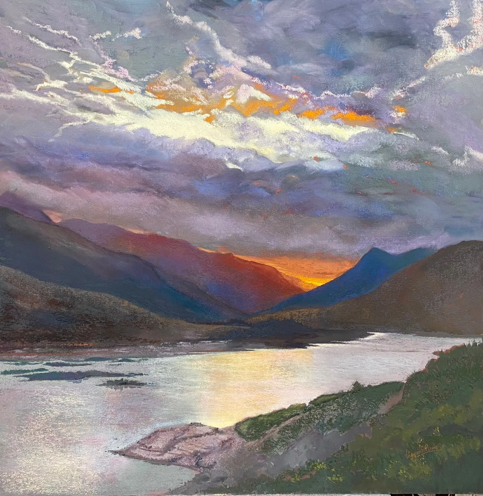 Margaret Evans, Low Water, Loch Cluanie