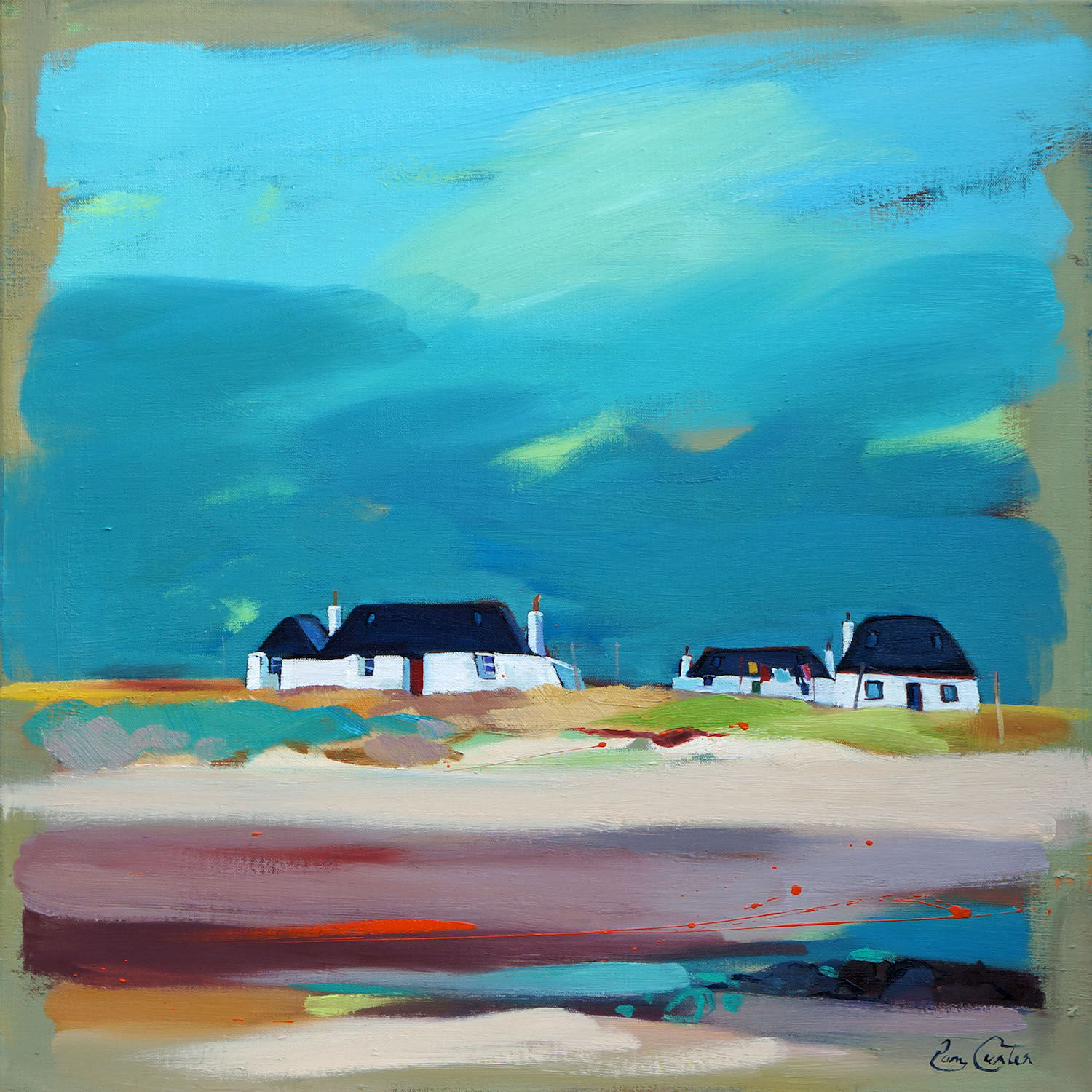 Pam Carter, Clustered Felters, 2021