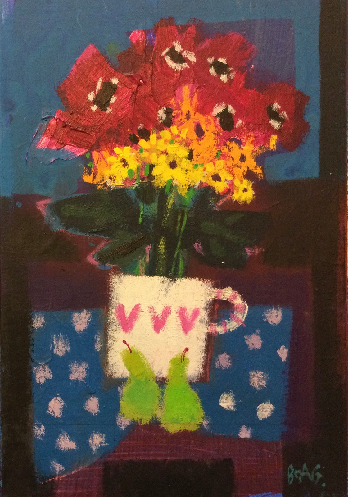 Francis Boag, Anenomes and Love Hearts