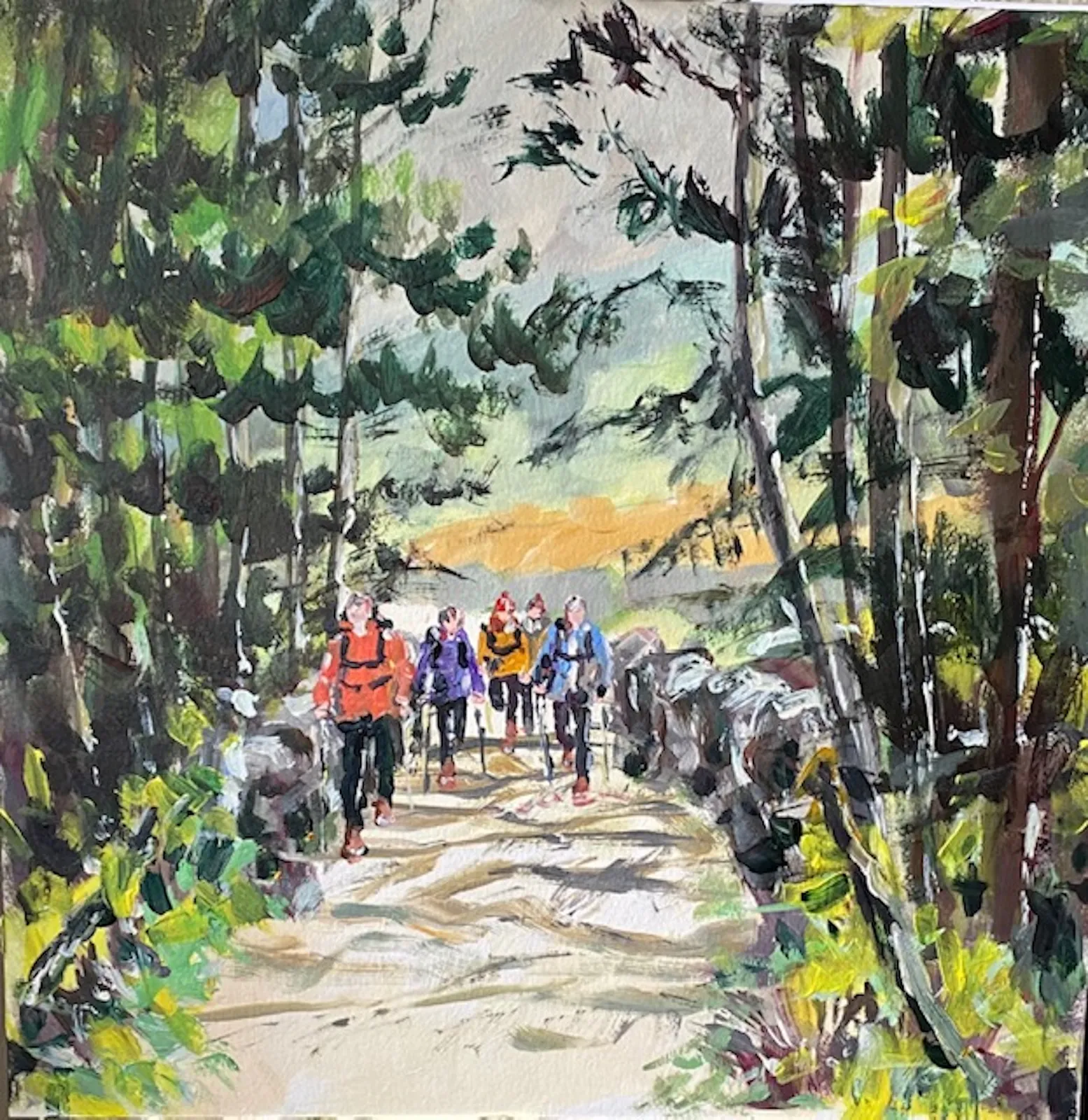 Kathleen Bremner, A Sunny Walk in Glentanar