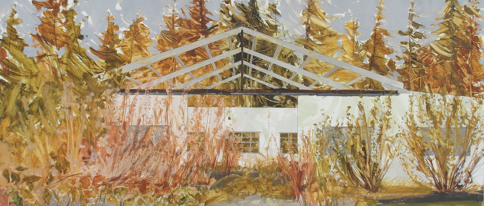 Anna King, Dismantled Shed and Vegetation, Gordon II