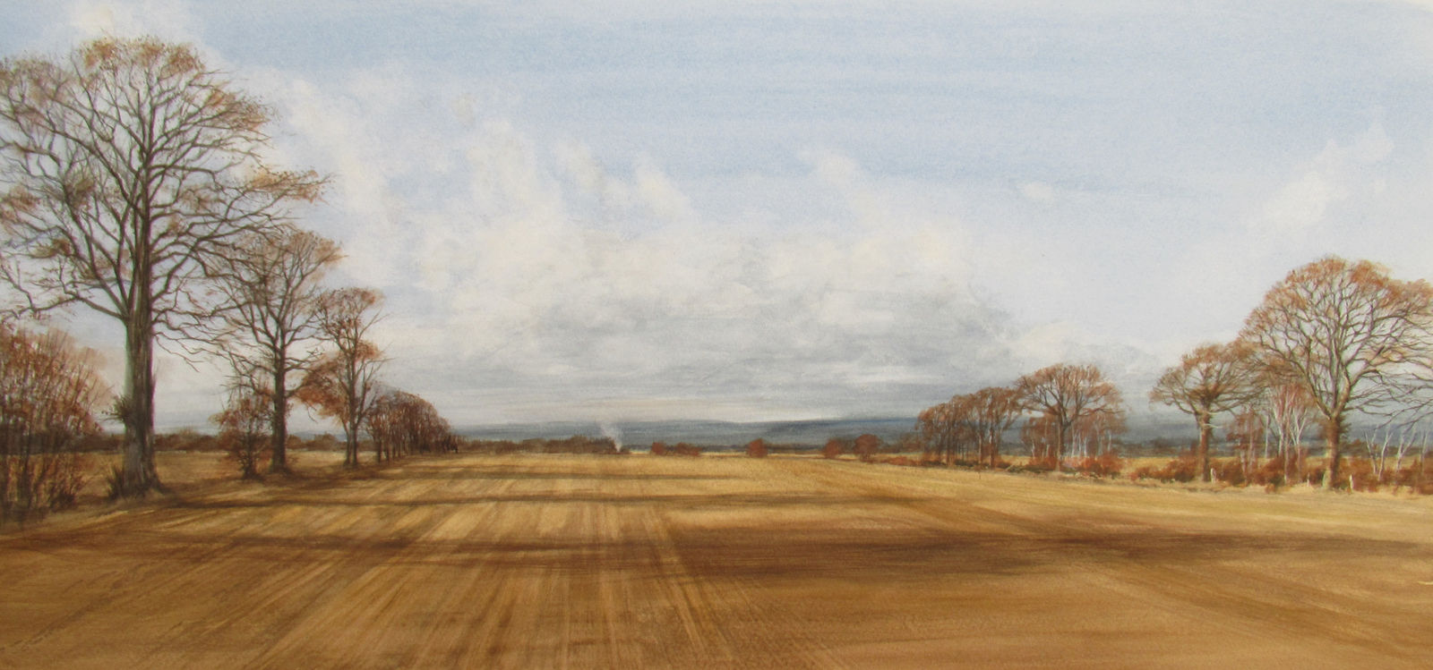 David Johnston RSW, Late Winter Shadows, The Mearns