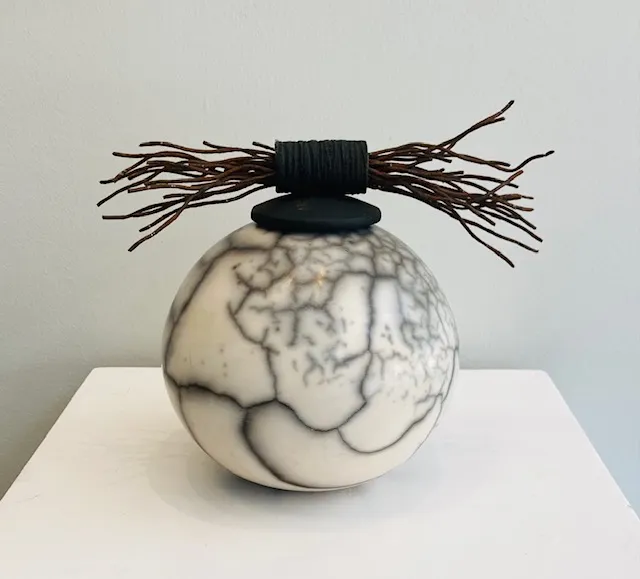 John Scott, Medium Naked Pot with Lid 19.7