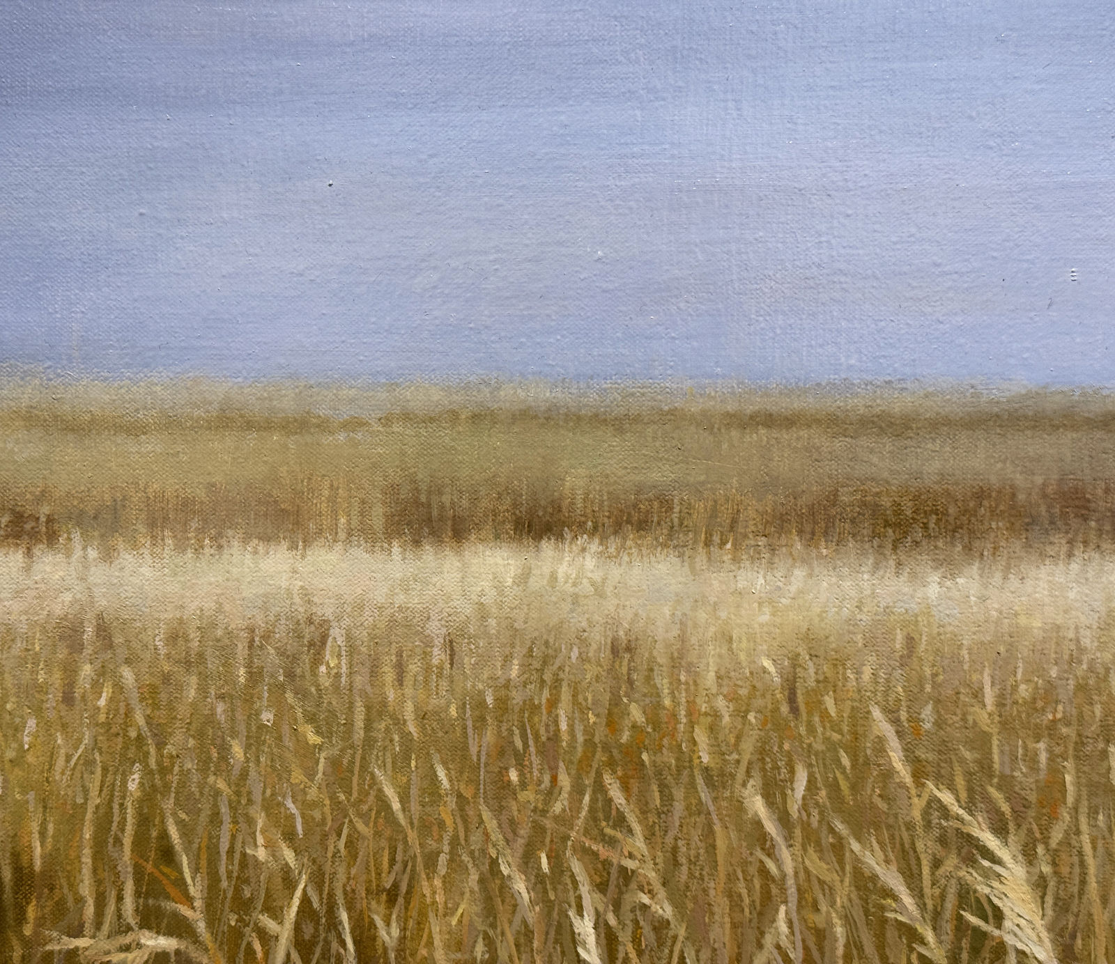 Painting of a girl in a field