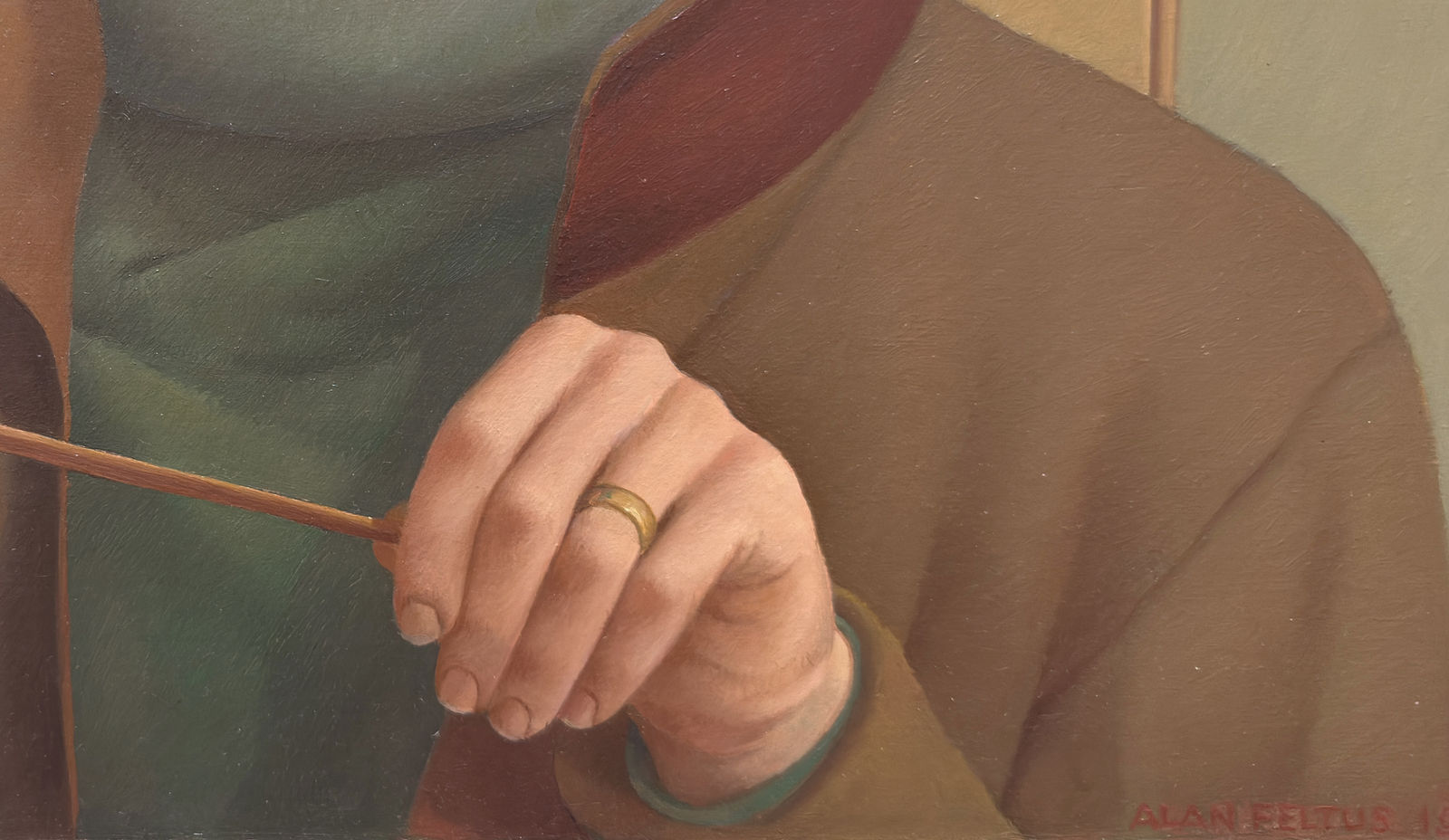 Self-portrait painting