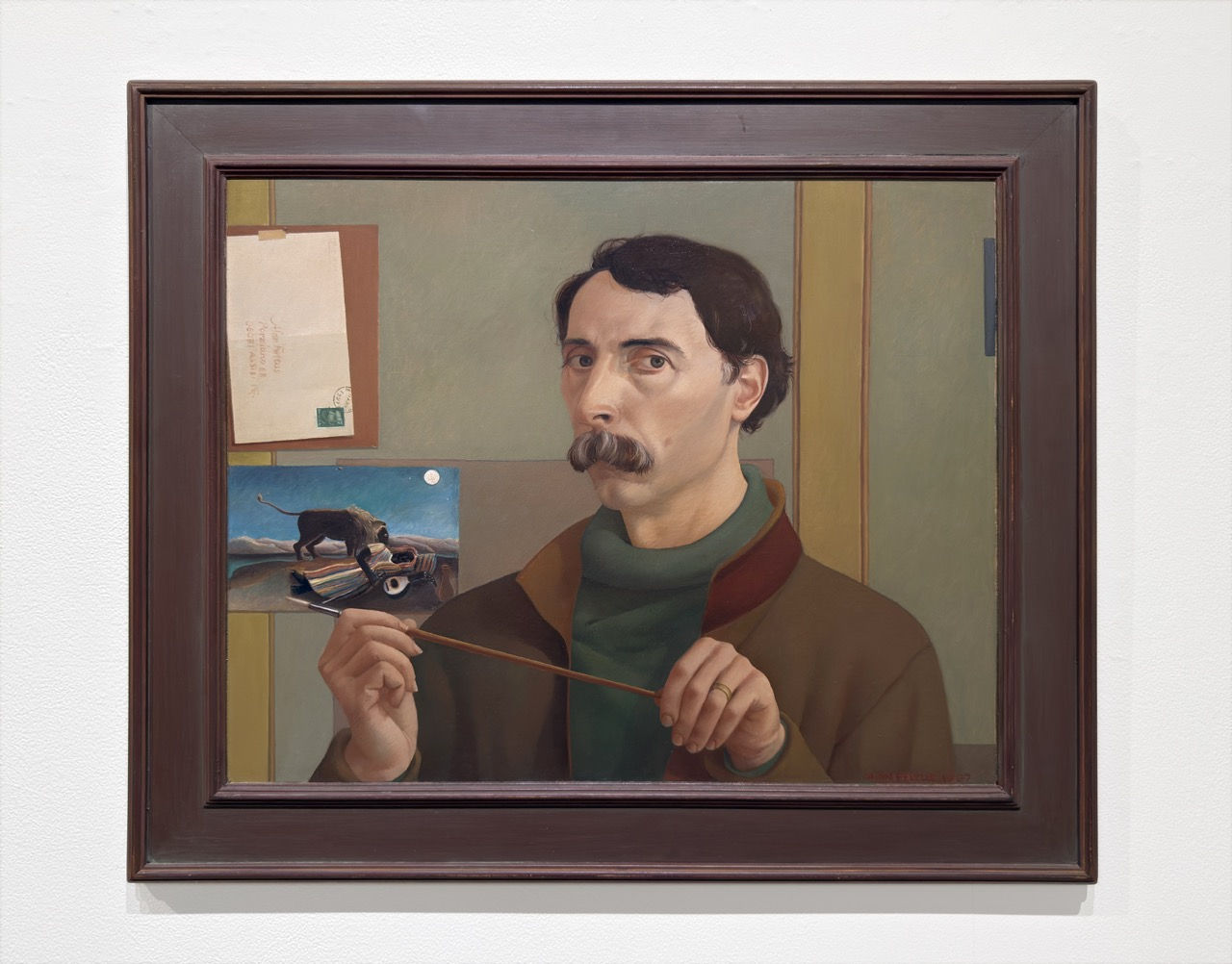 Self-portrait painting