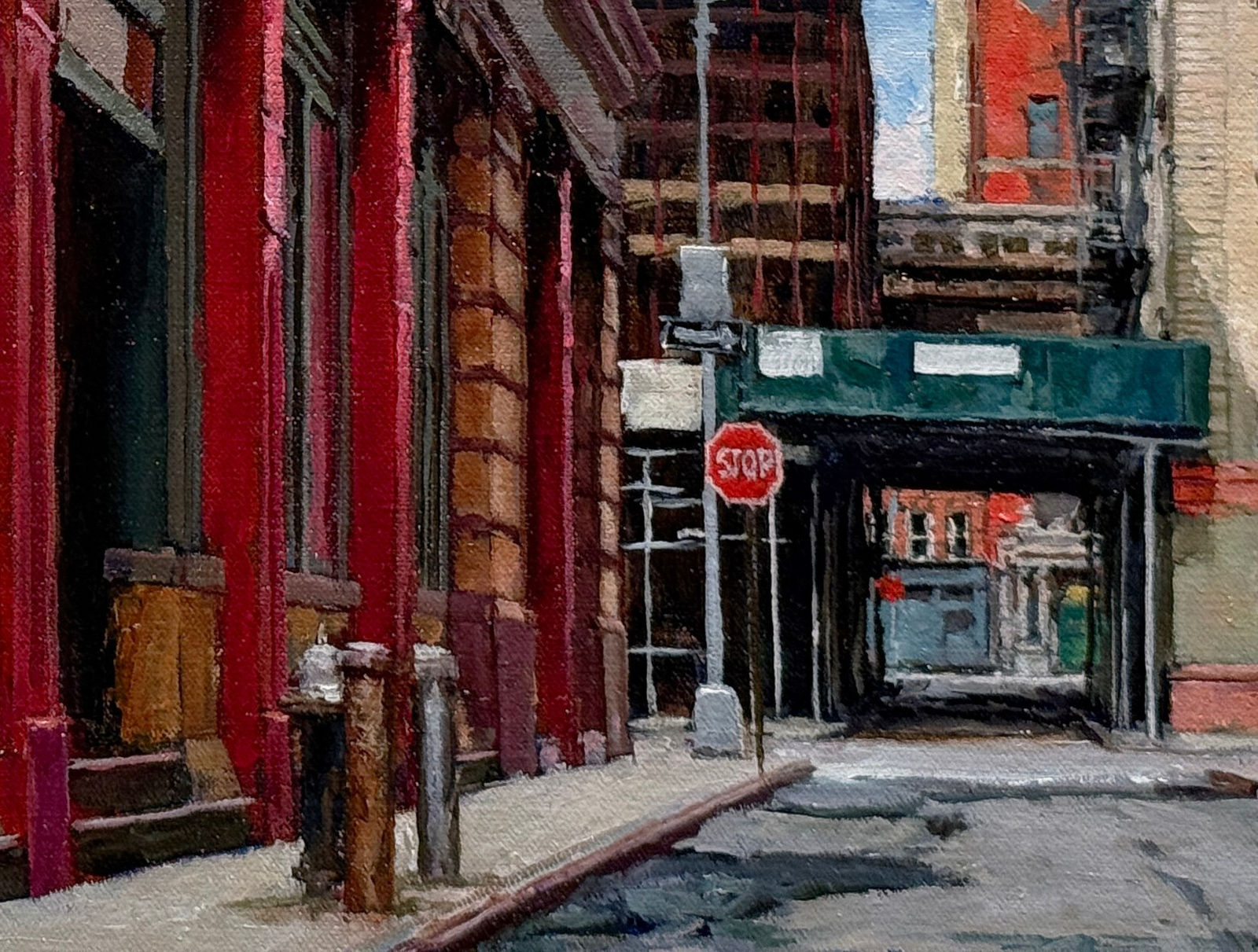 Painting of a Tribeca street