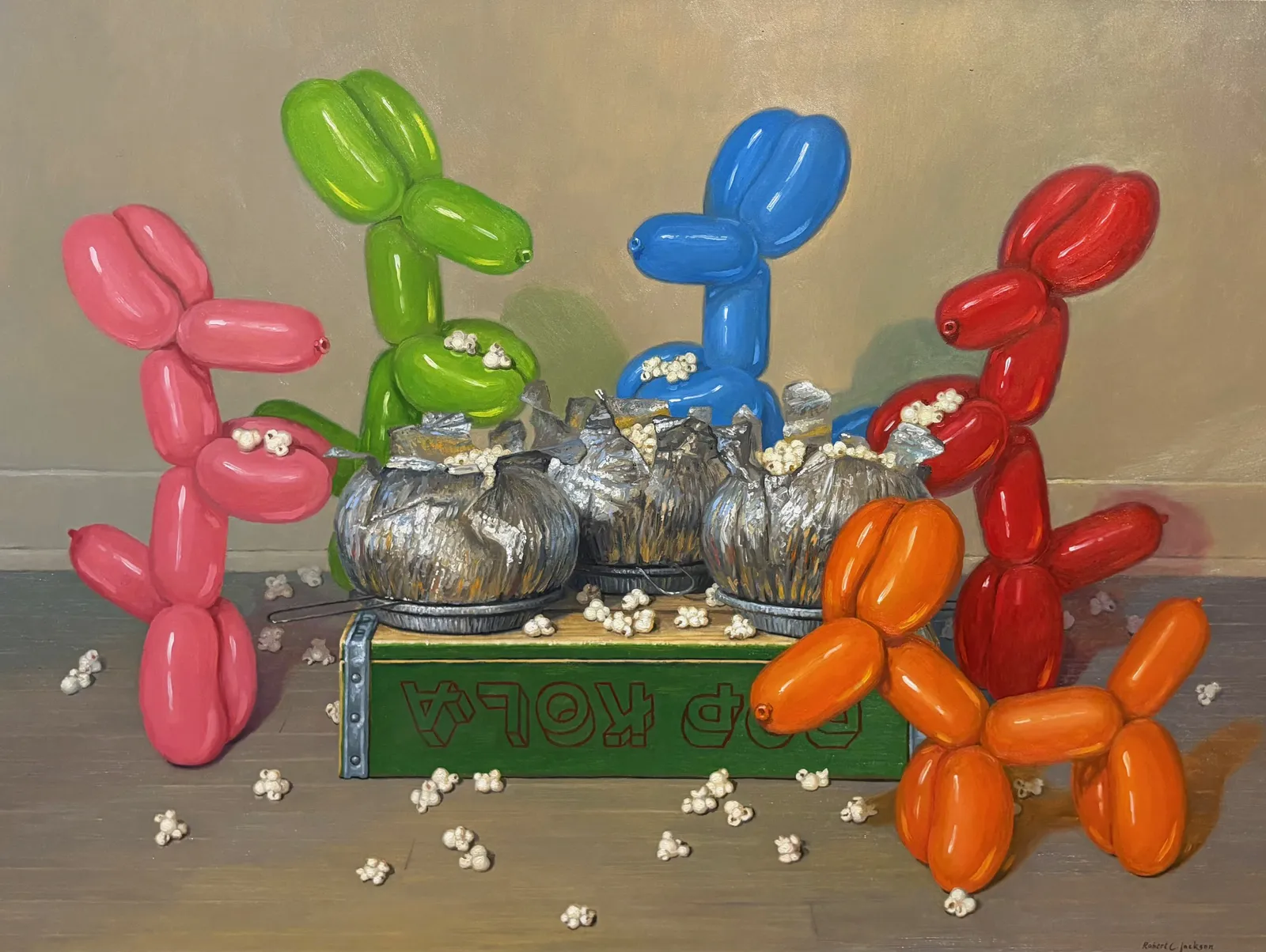 Robert C. Jackson, Popping Corn Party (Before Varnish), 2026