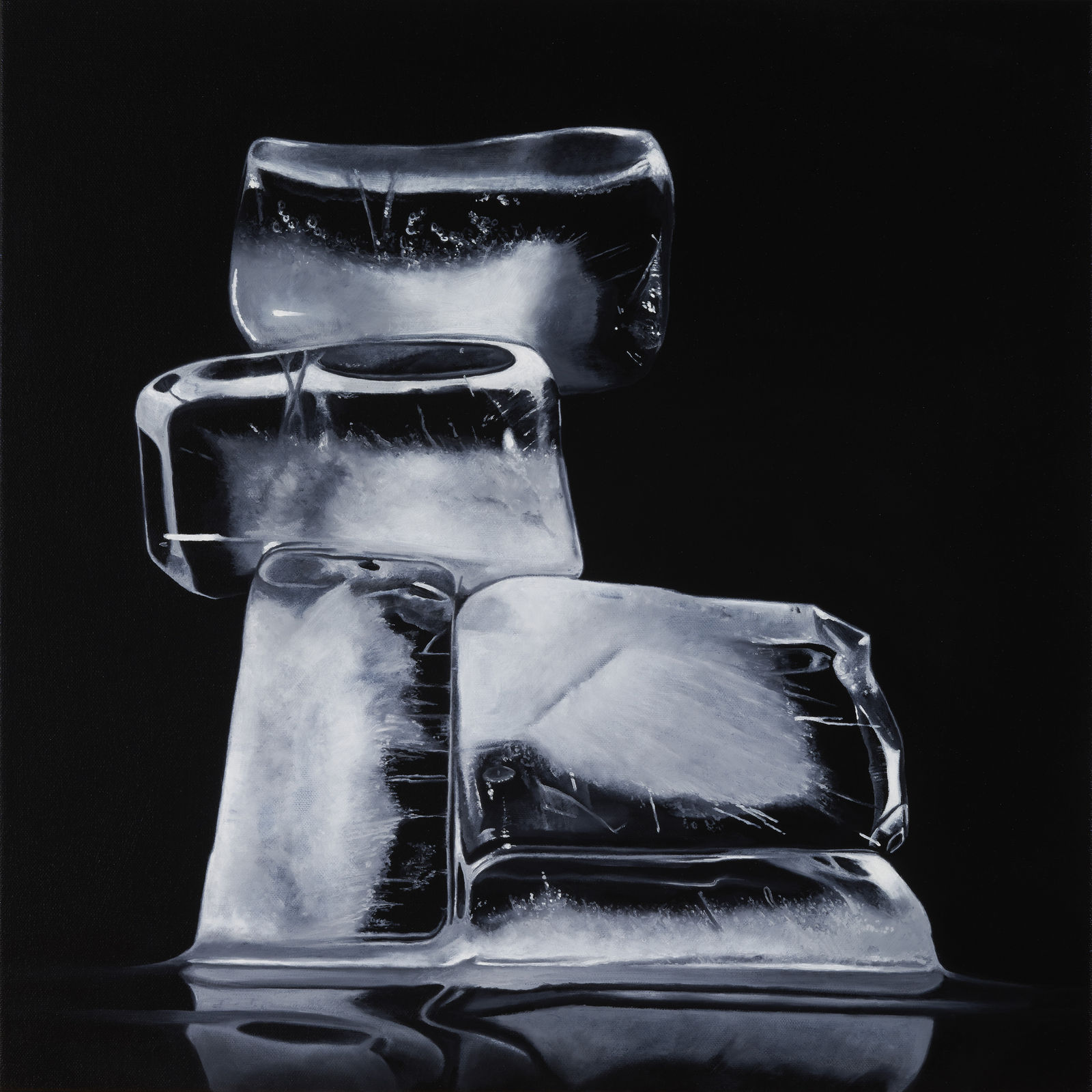 Painting of ice cubes