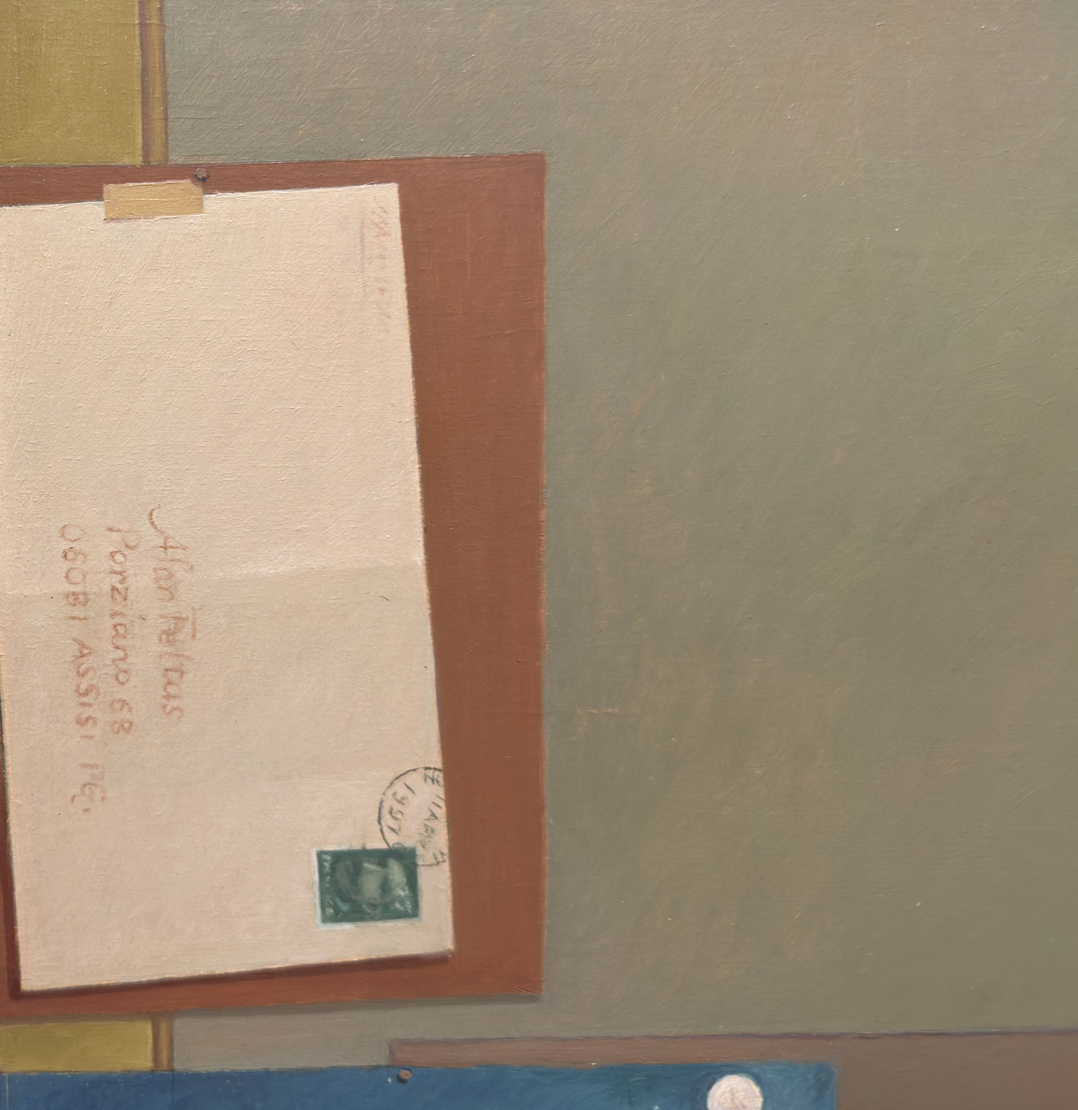 Self-portrait painting