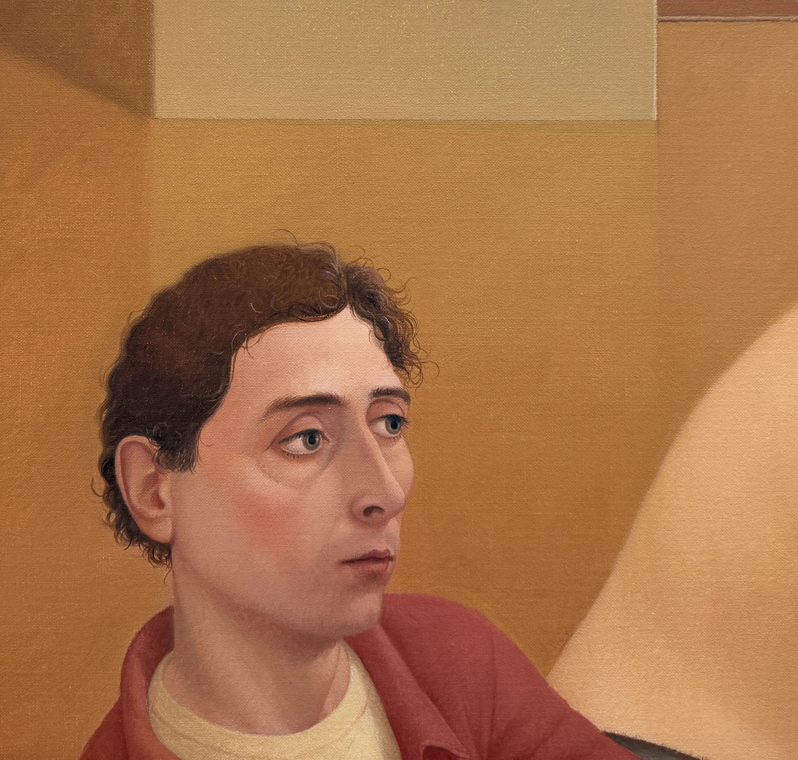 Painting of a man and woman at a table drinking wine