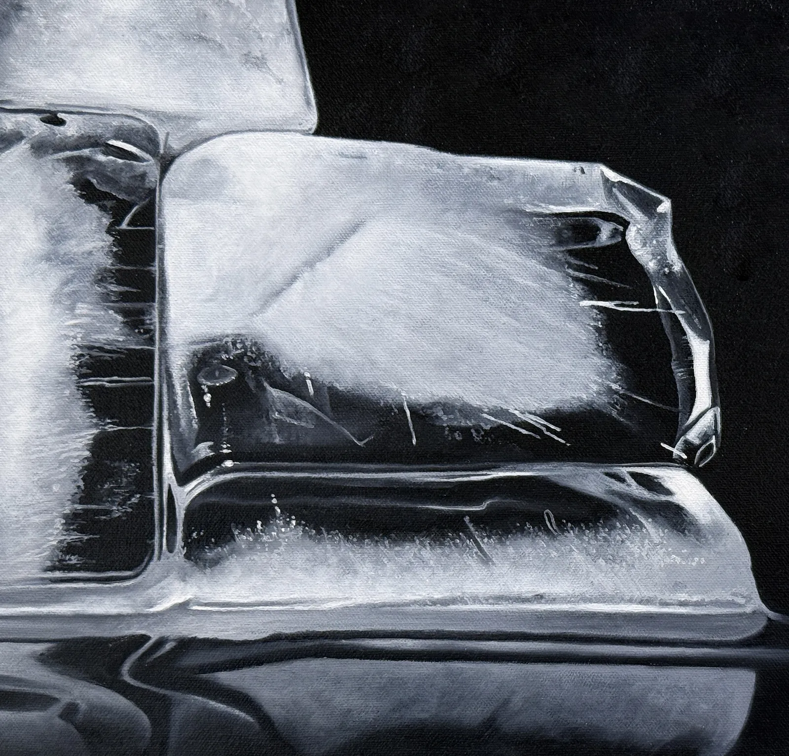 Painting of ice cubes