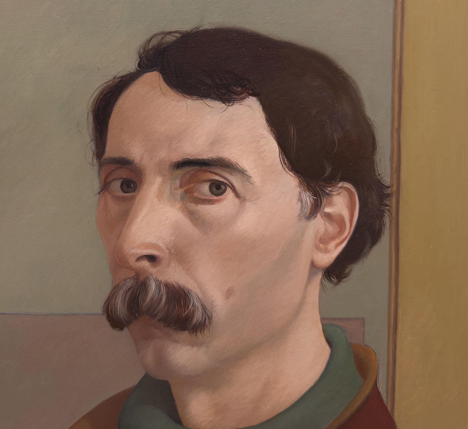 Self-portrait painting