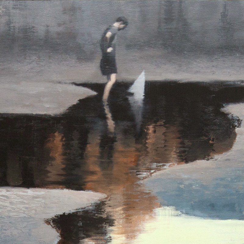 Oil painting on panel