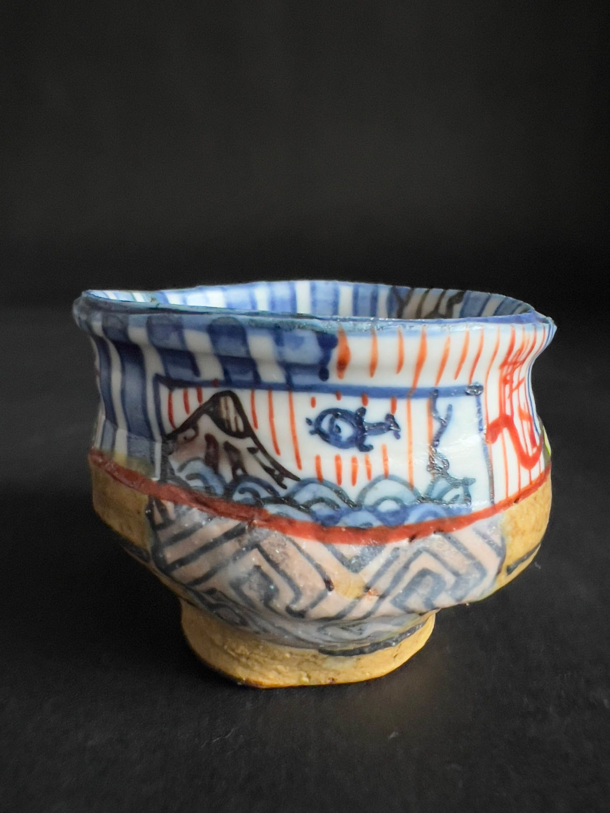 Aaron Scythe, Yobitsugi style Guinomi, 2023