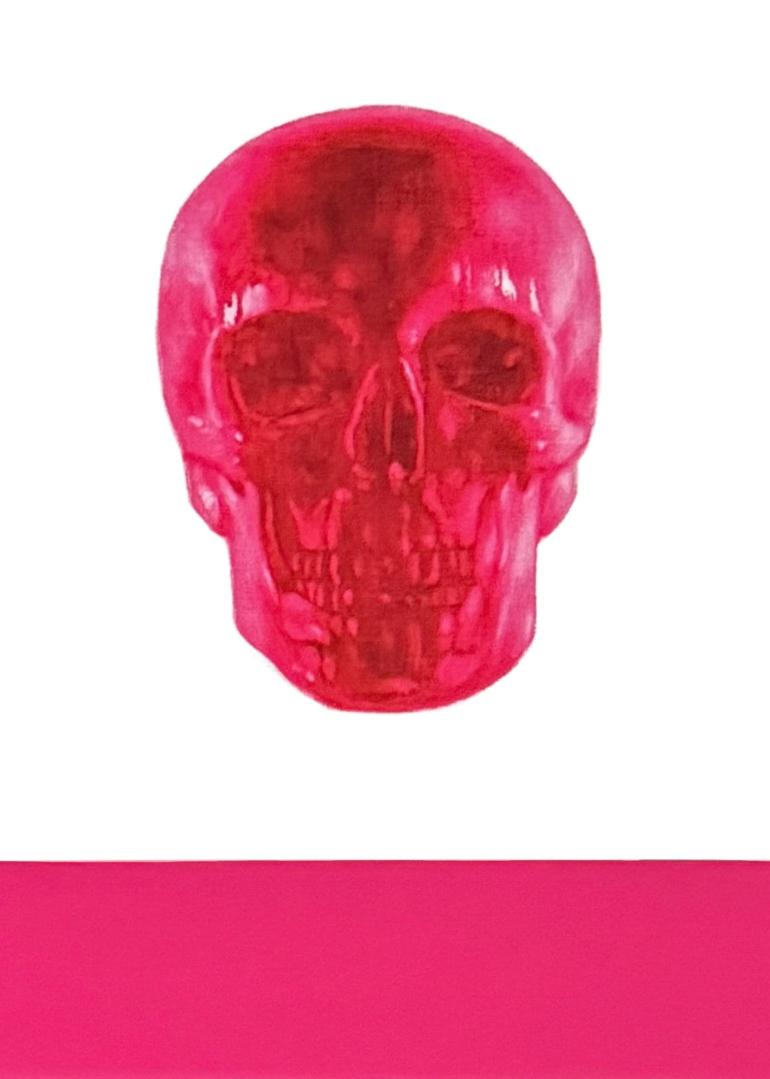 Alun Rhys Jones, Aluminium Skull Prints: Magenta, 2013