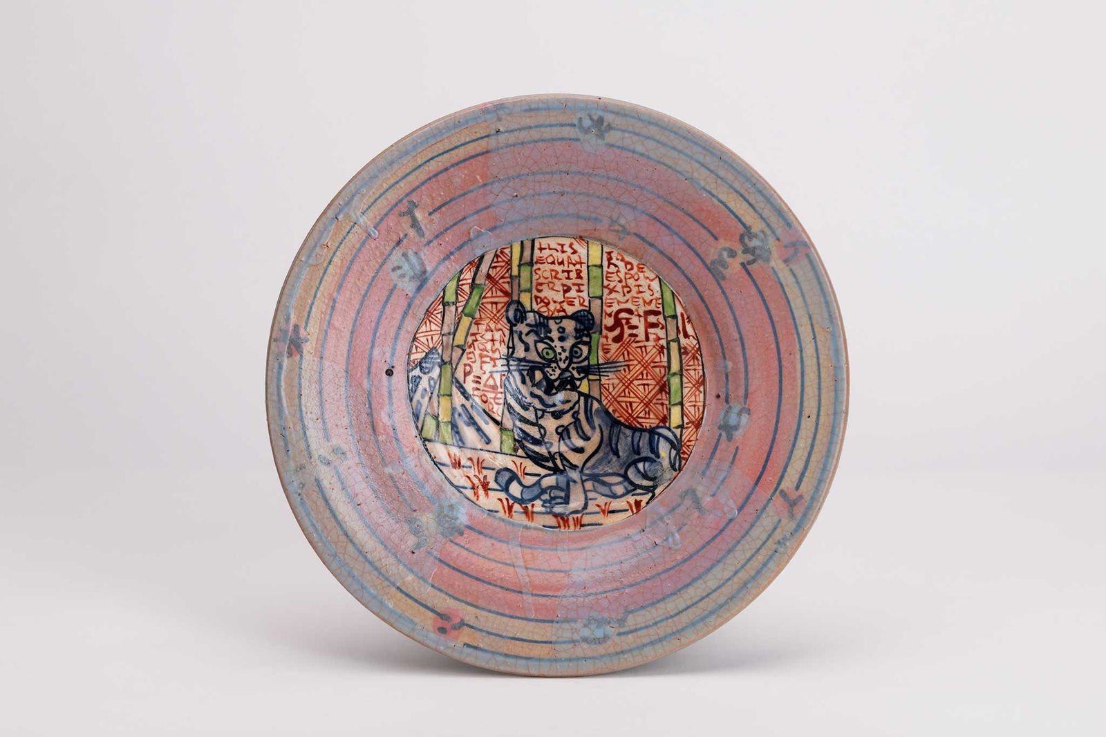 Aaron Scythe, Iro-Shino Wall plate, 2024