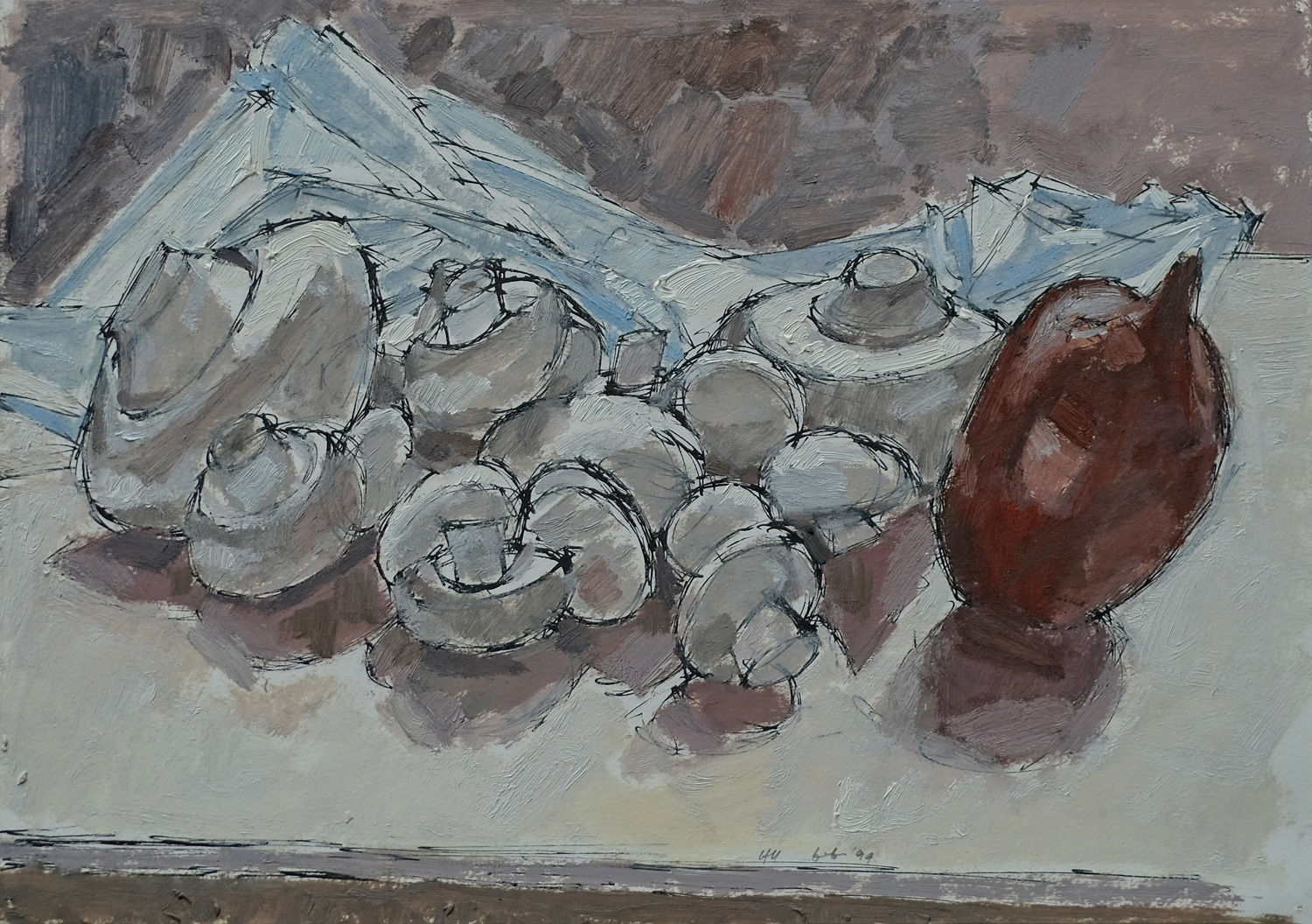 Hendrik Kolenberg, Spanish onion and mushrooms , 1999