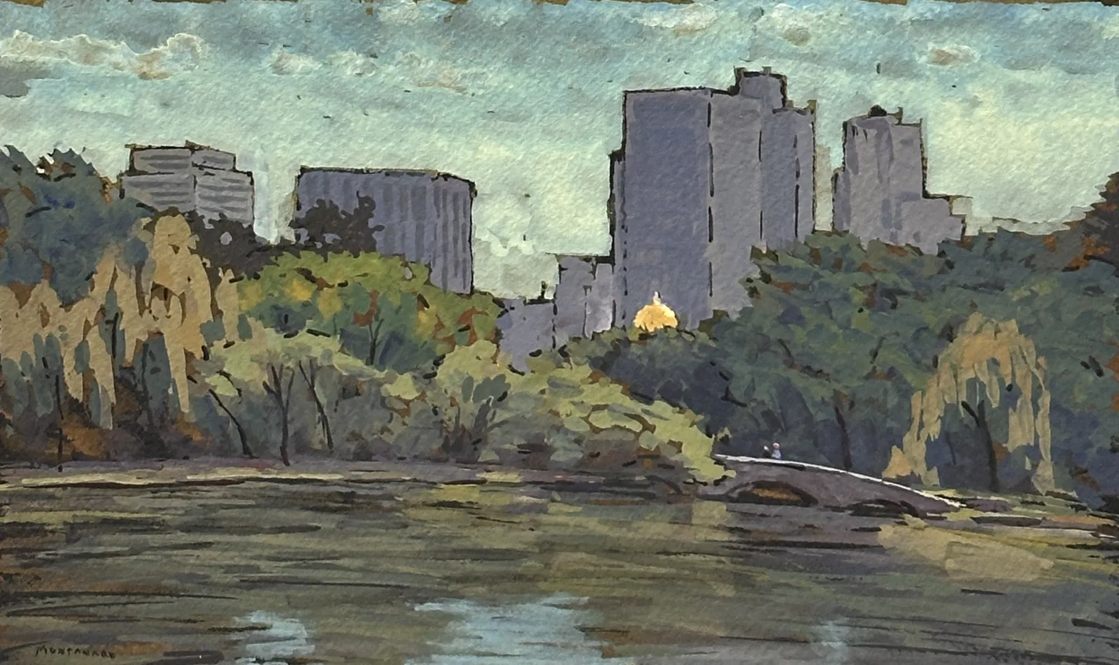 Todd Montanaro (b. 1967), On the Charles