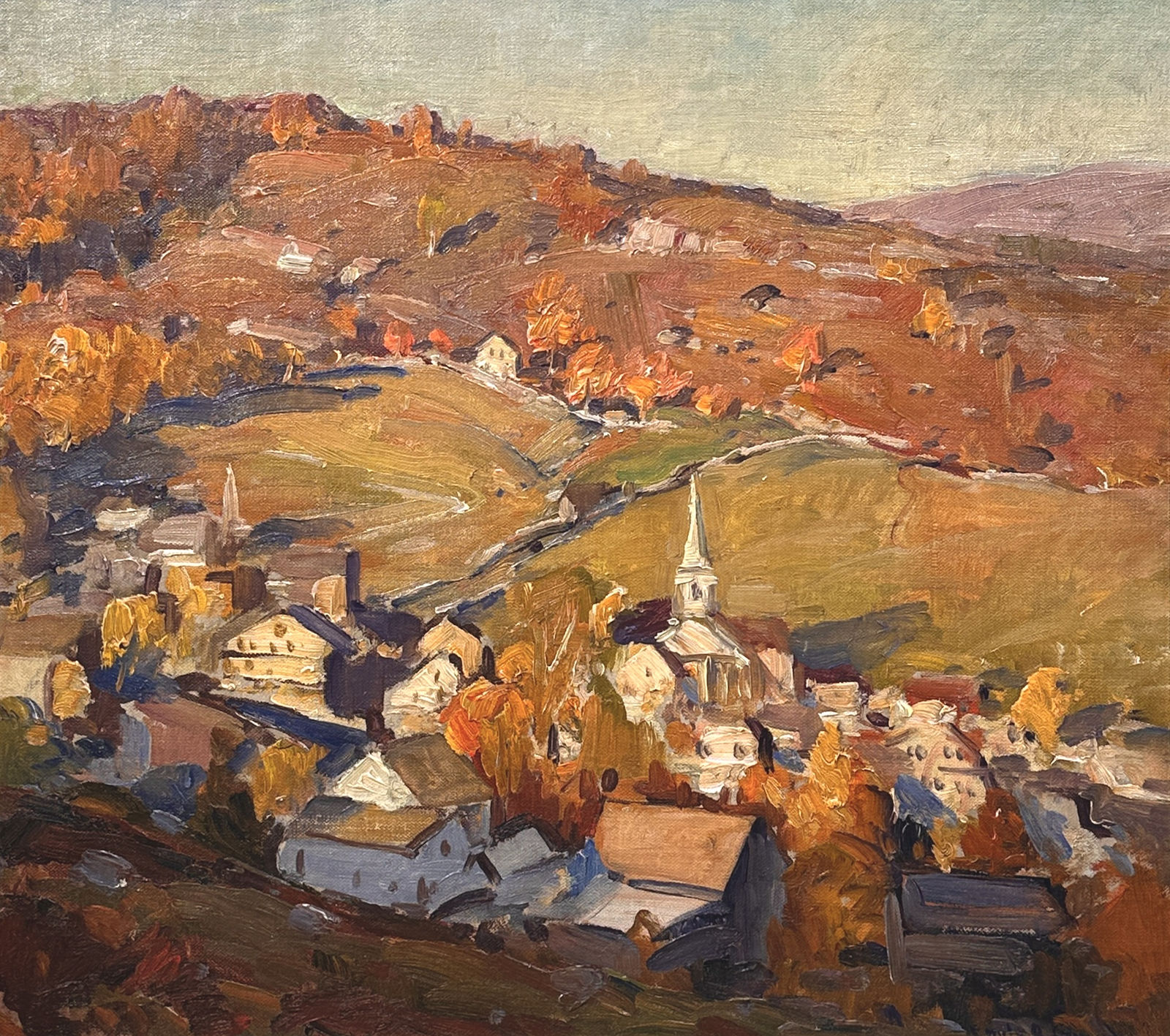 Emile A. Gruppé (1896-1978), Landscape with Church, VT
