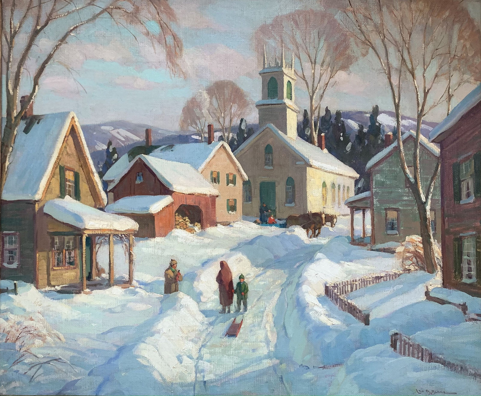 Leo Blake (1887-1976), "Winter Village"