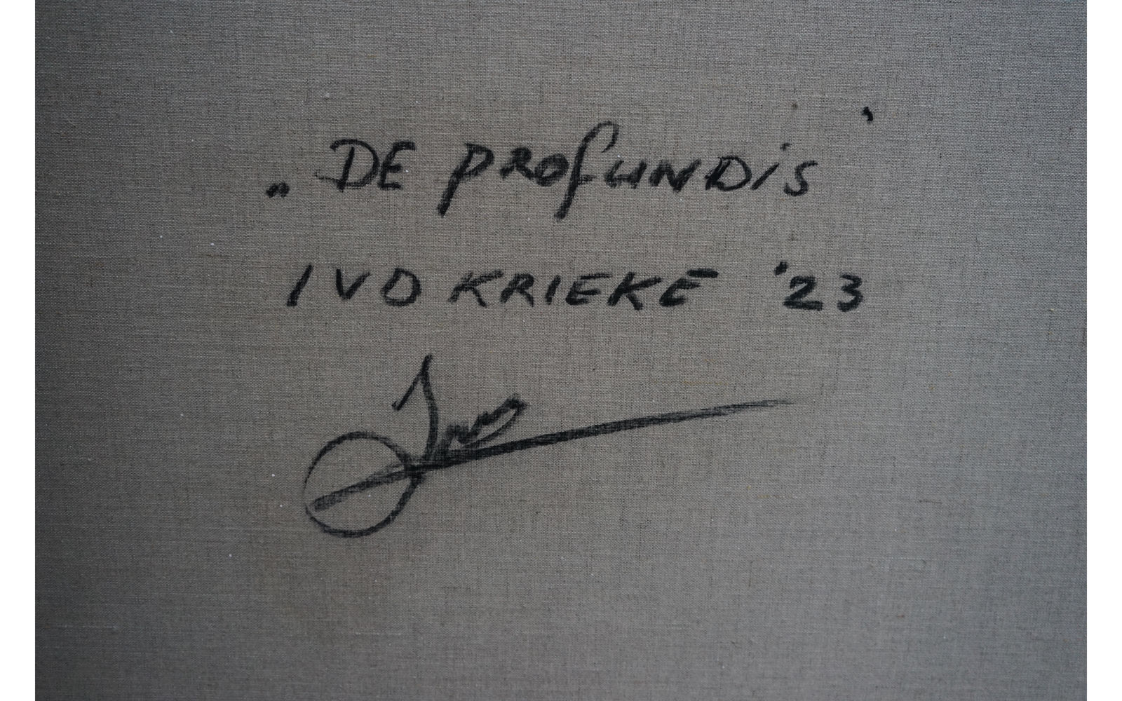 Ids van der Krieke, De Profundis, 2023