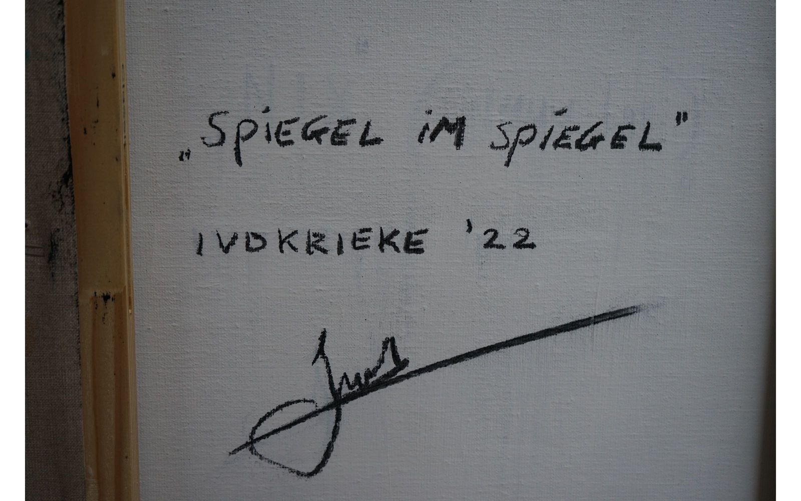 Ids van der Krieke, Spiegel In Spiegel, 2022