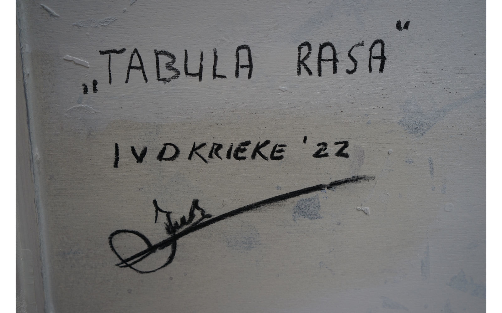 Ids van der Krieke, Tabula Rasa, 2022