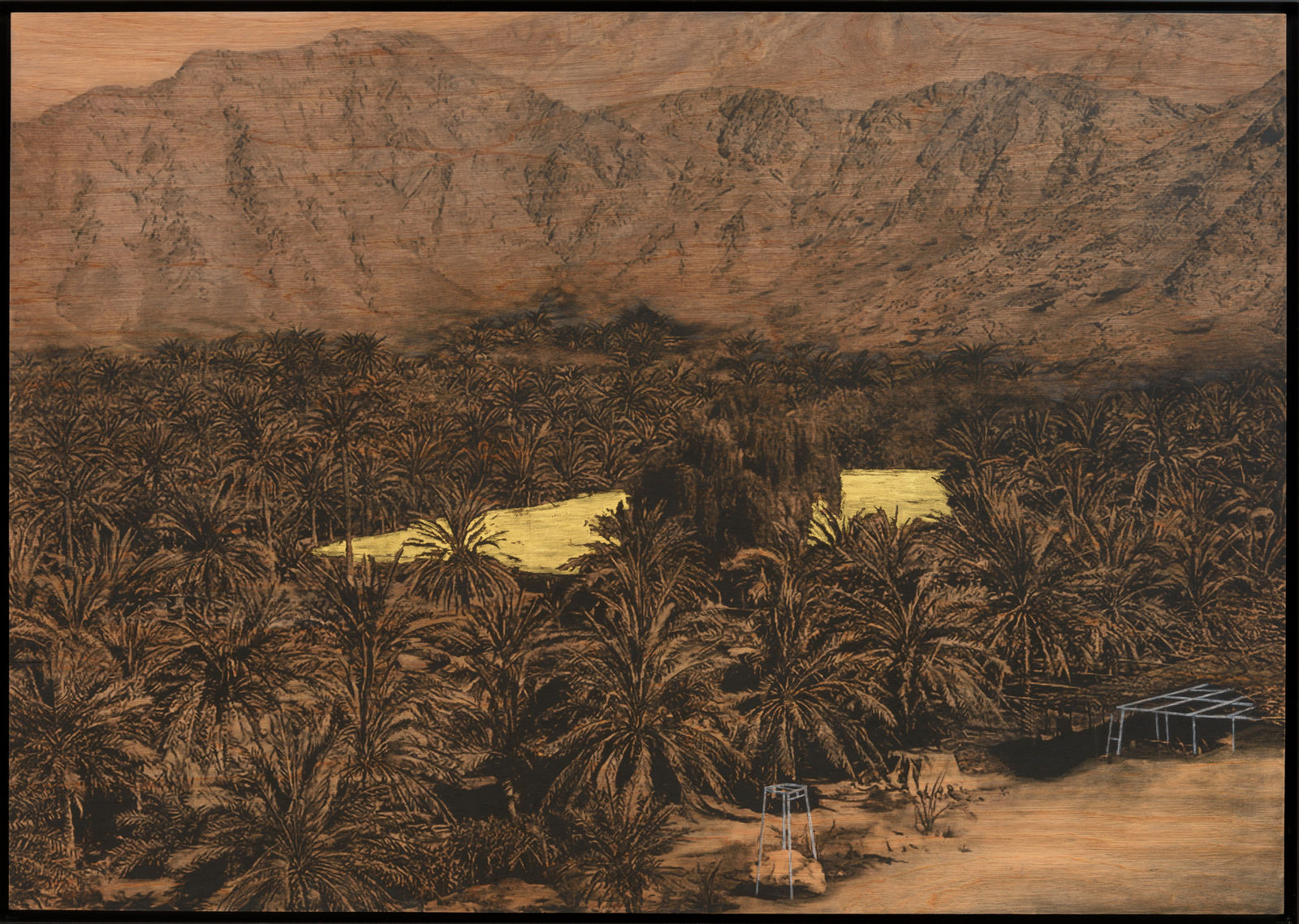 Saad Qureshi, Light Removed the Curtains of Night, 2014