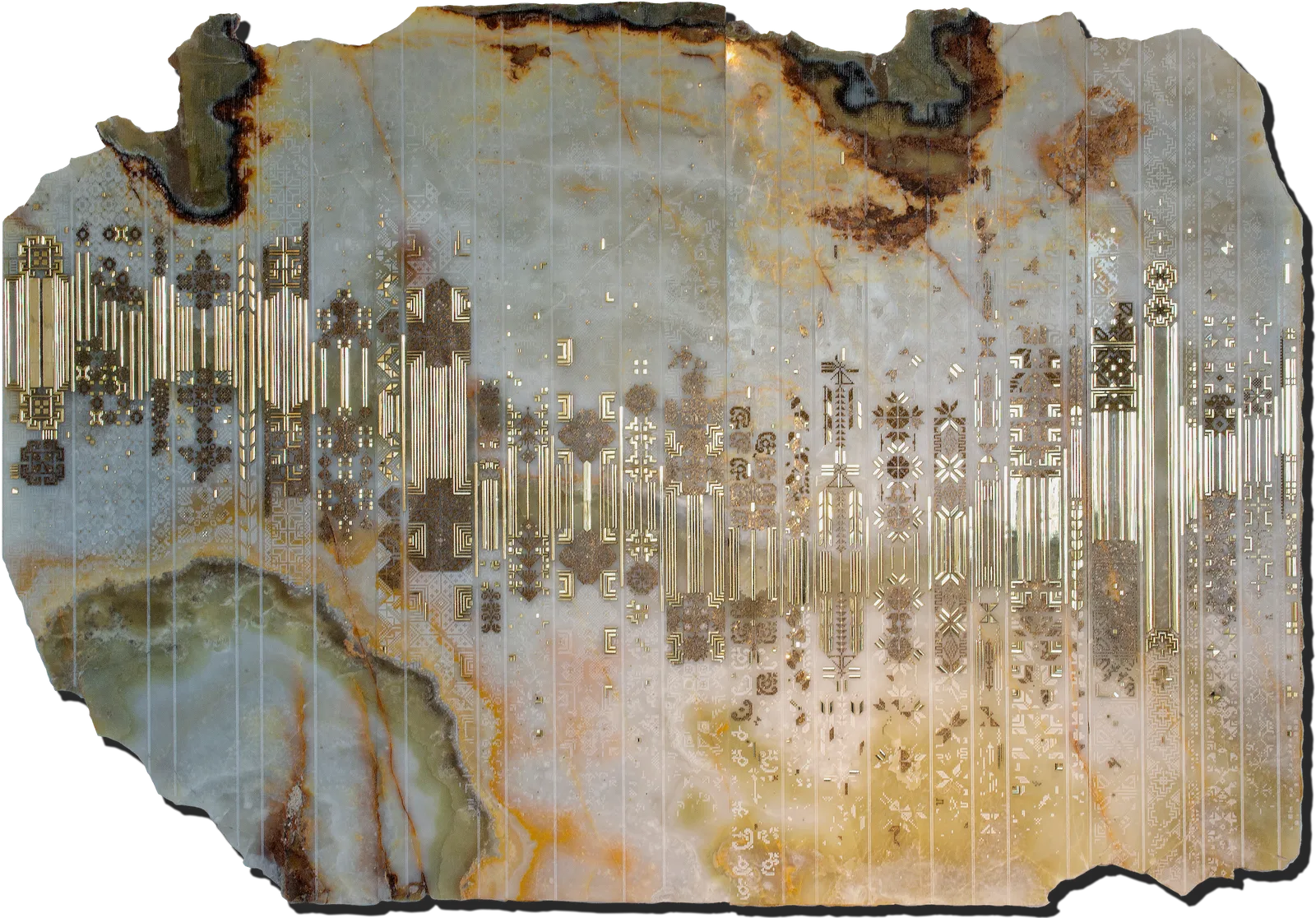 Naqsh Collective, Onyx Shawl Artwork, 2023