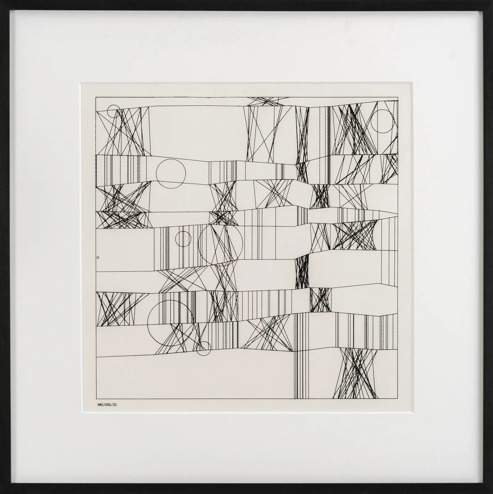 Frieder Nake, Hommage à Paul Klee, 13/9/65 Nr.2, 1965