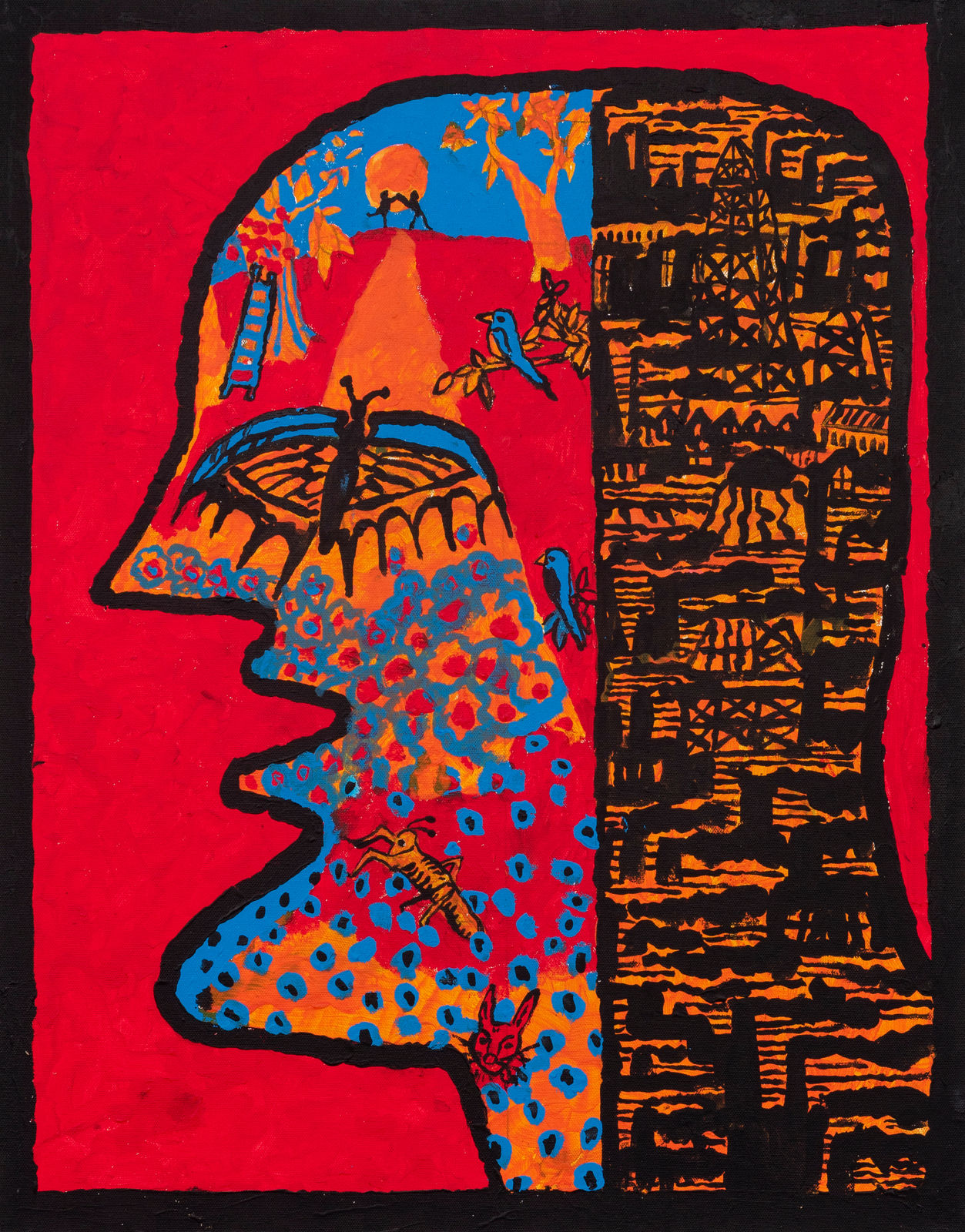 Derek Boshier, Corporate Landscape, Nature Landscape, 2021