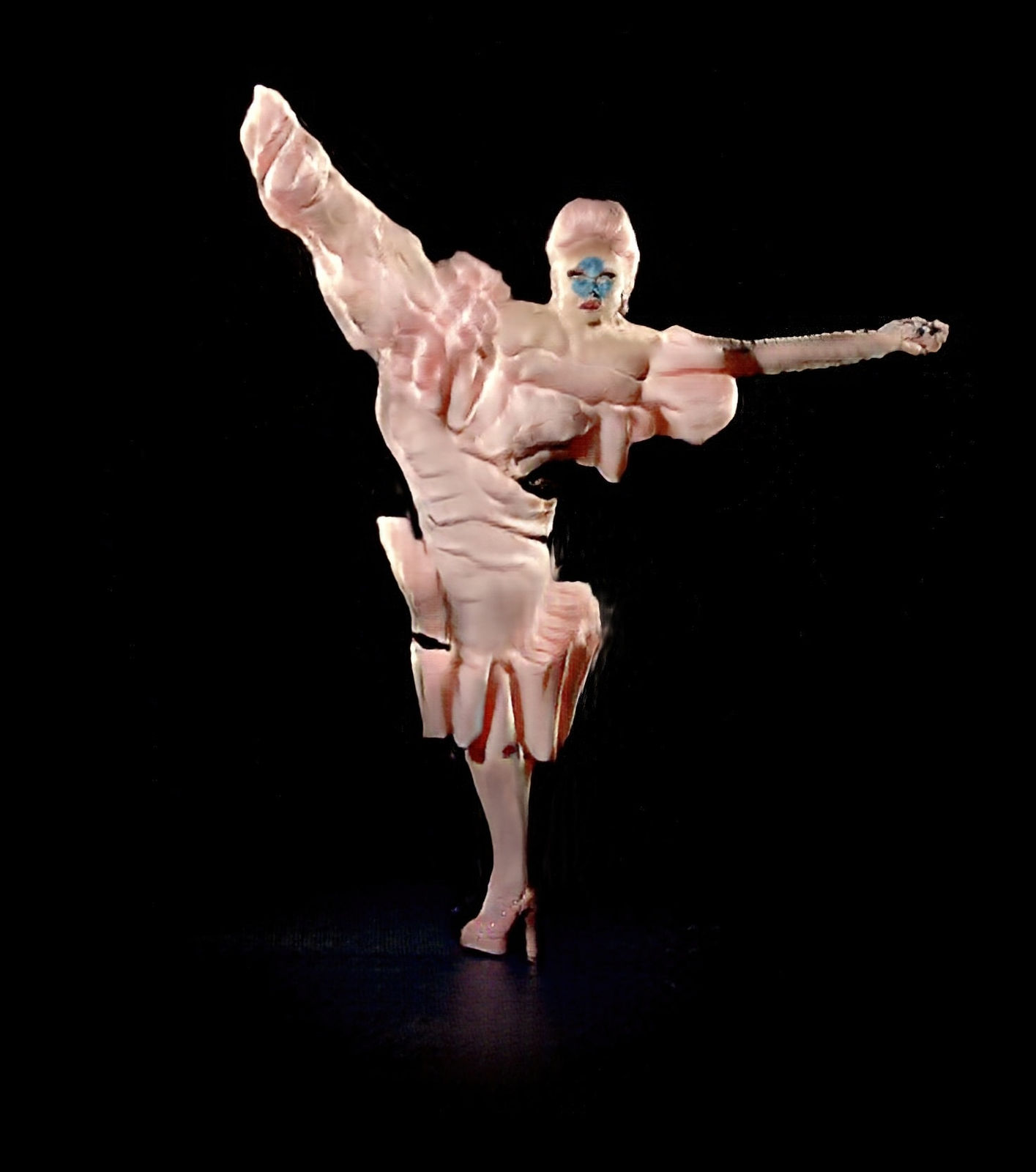 Jake Elwes, Zizi in Motion: A Deepfake Drag Utopia (movement by Wet Mess) - Sister Sister, 2023