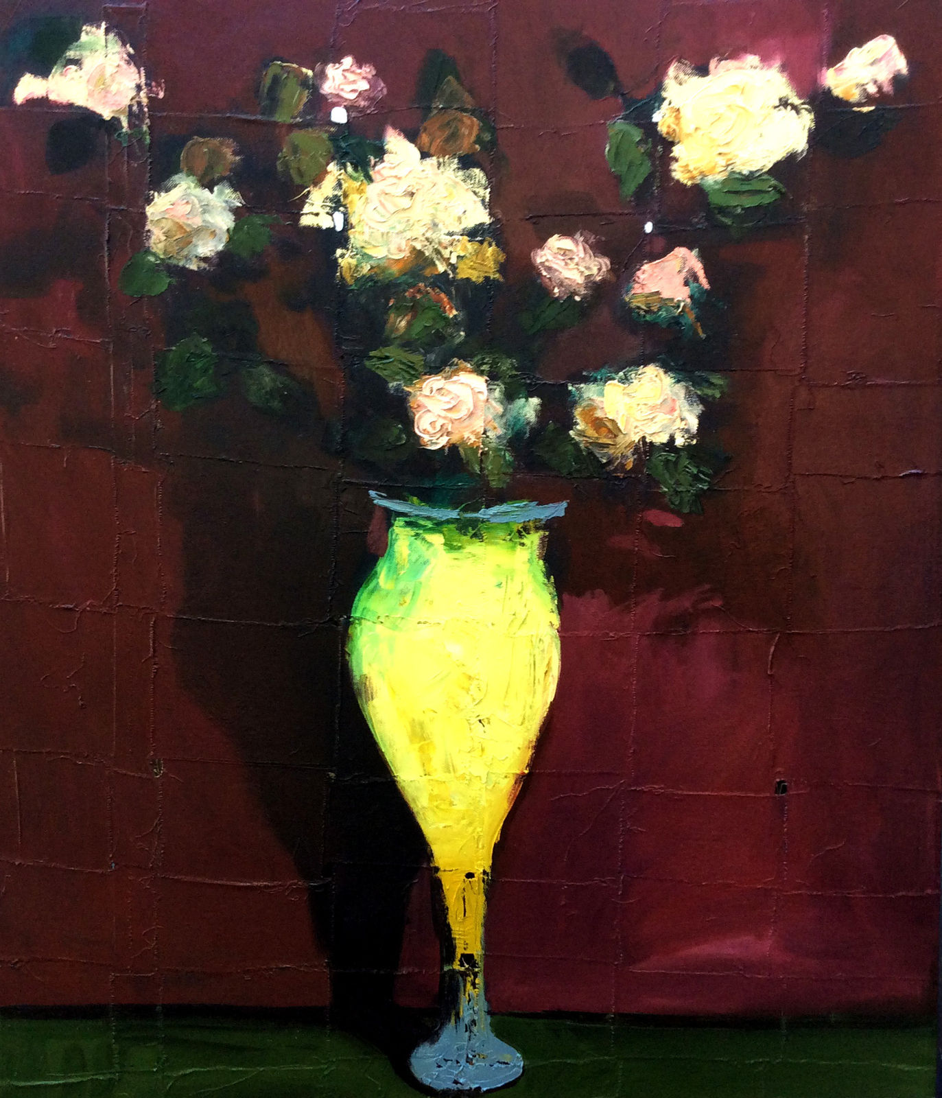 Niyaz Najafov, Flowers in Yellow Vase, 2015