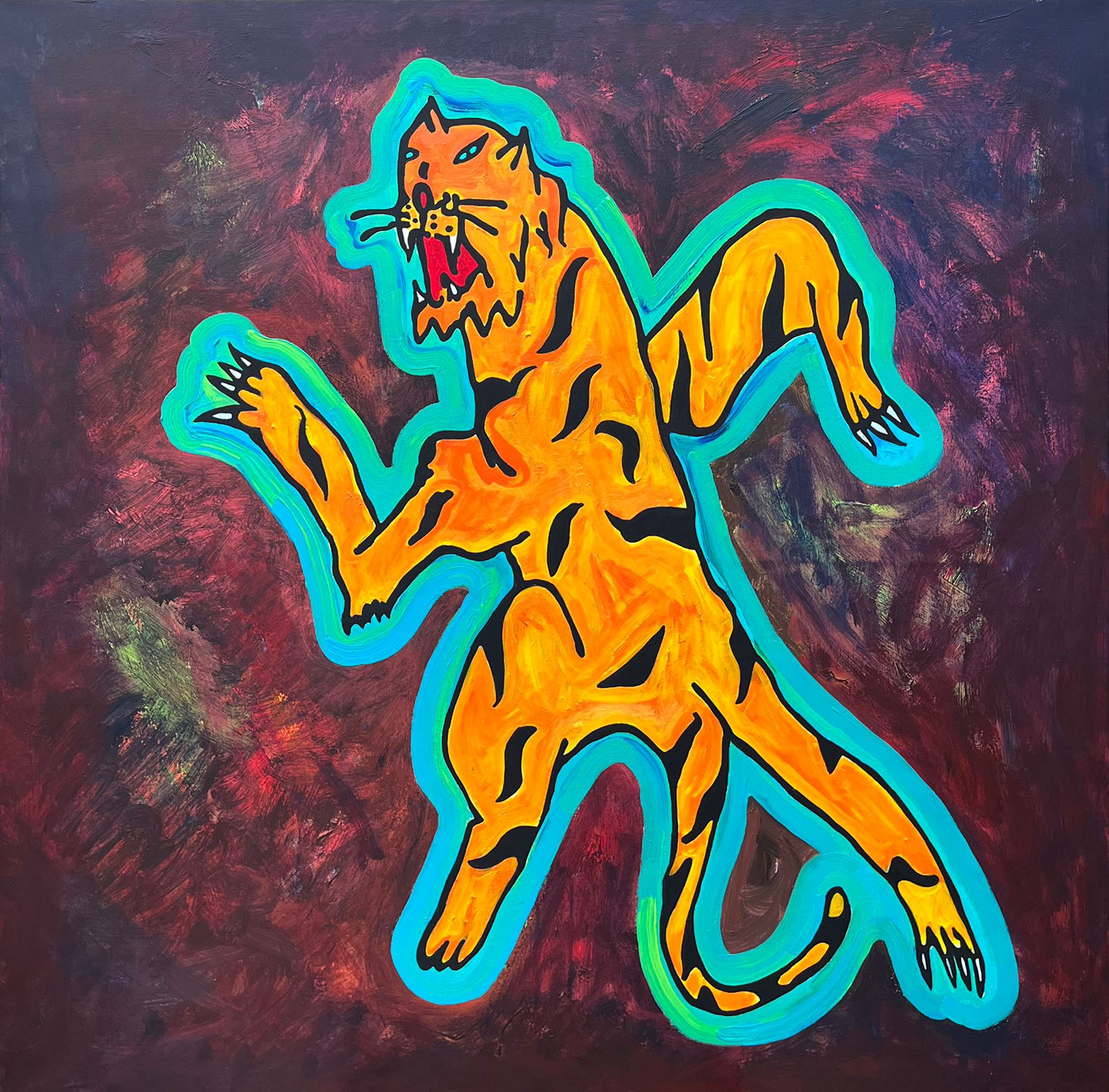 Farhad Farzali, Roaring Tiger On His Way Home, 2021