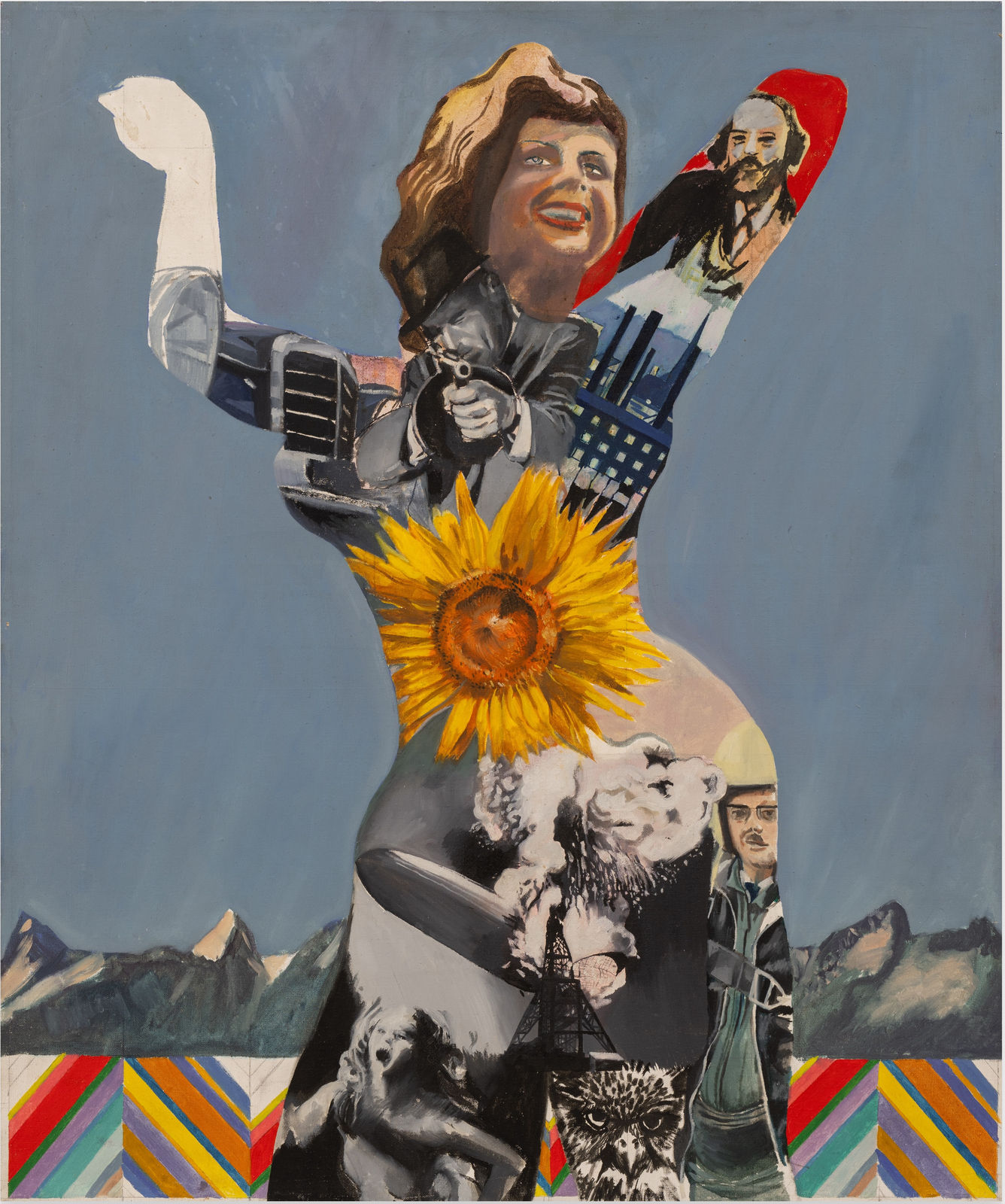 Pauline Boty, Sunflower Woman, 1963