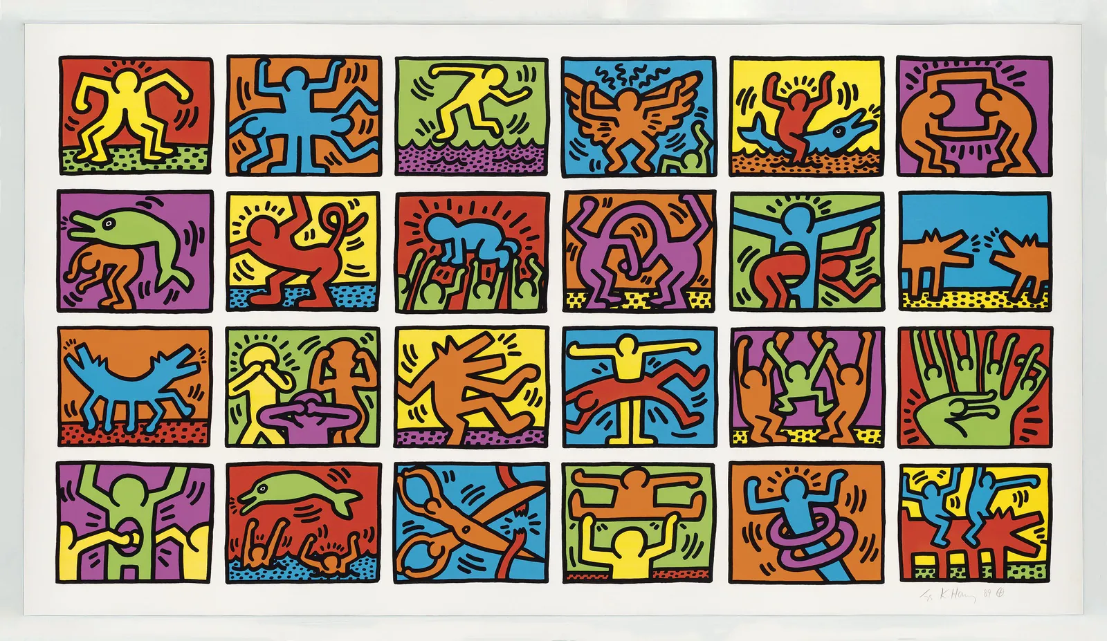 Keith Haring, Retrospect, 1989