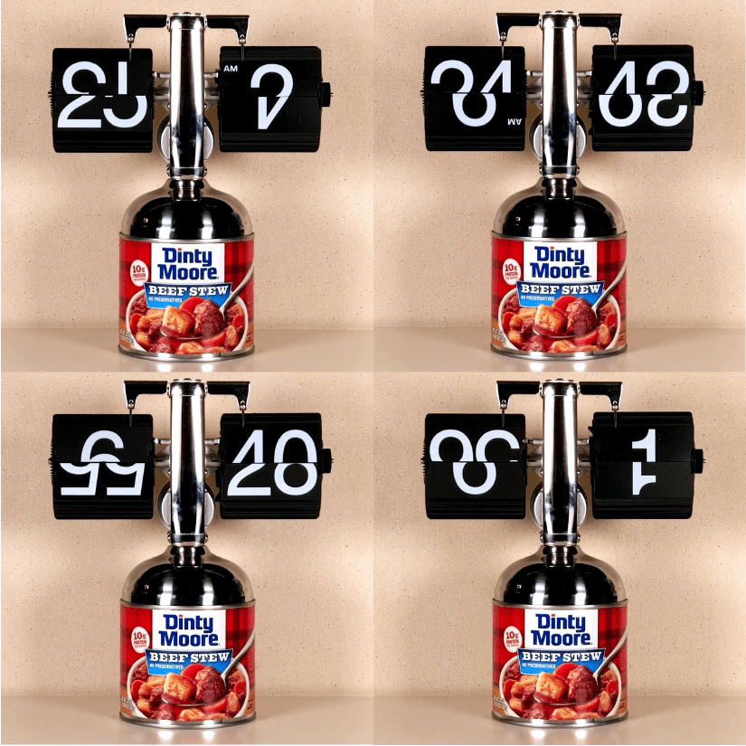 Alexander Reben, Time to Eat {Black Forest Steak Red #9), 2020