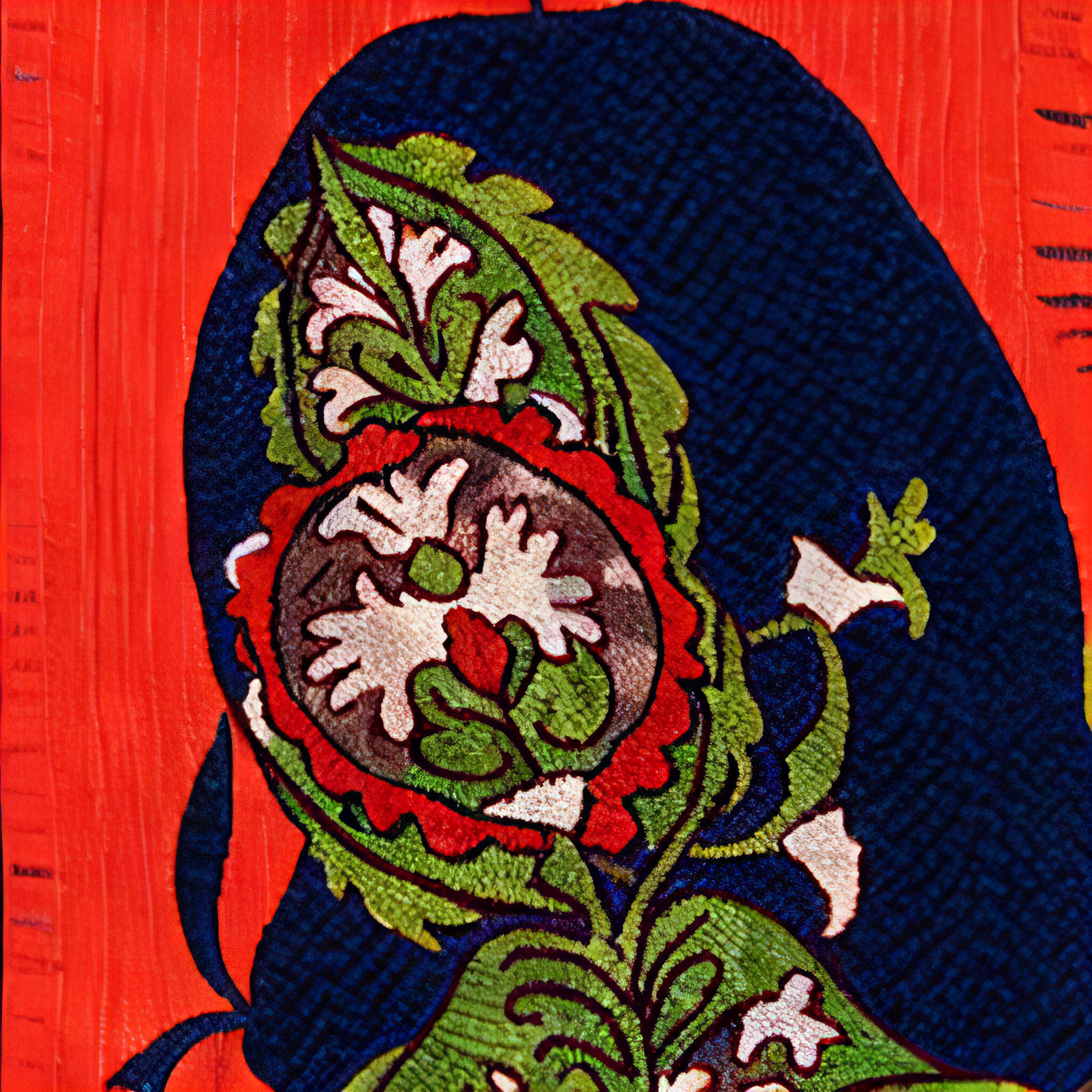 Aziza Kadyri, AI Suzani series: Self-exoticisation Archives II, video still II, 2023