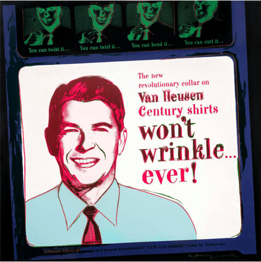 Andy Warhol, ADS 11.356 Van Heusen (Ronald Reagan) , 1985