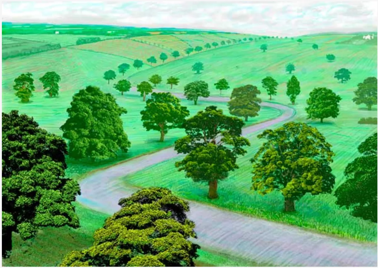 David Hockney, Green Valley, 2008