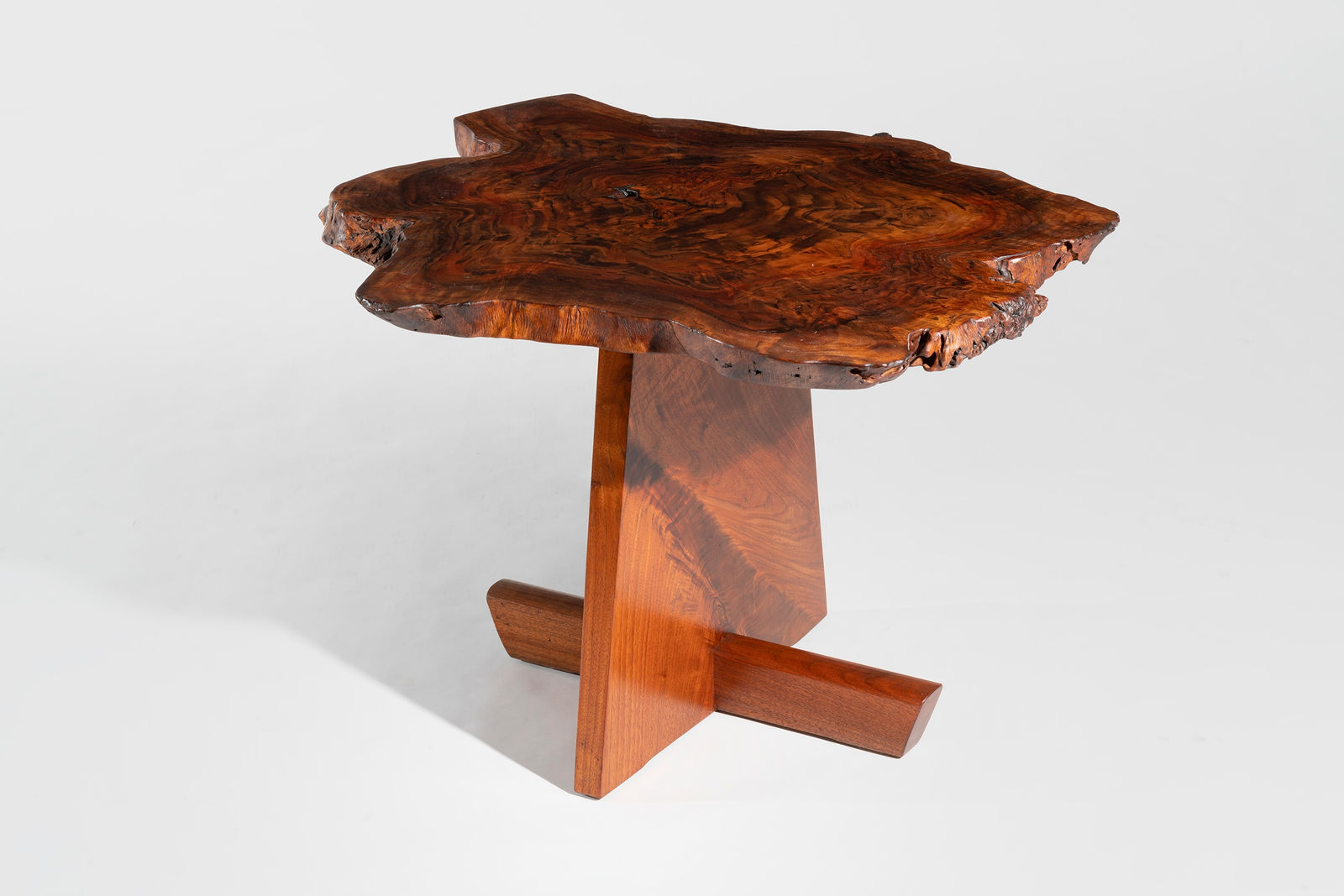 George Nakashima, Claro Walnut Odakyu End Table, 1989