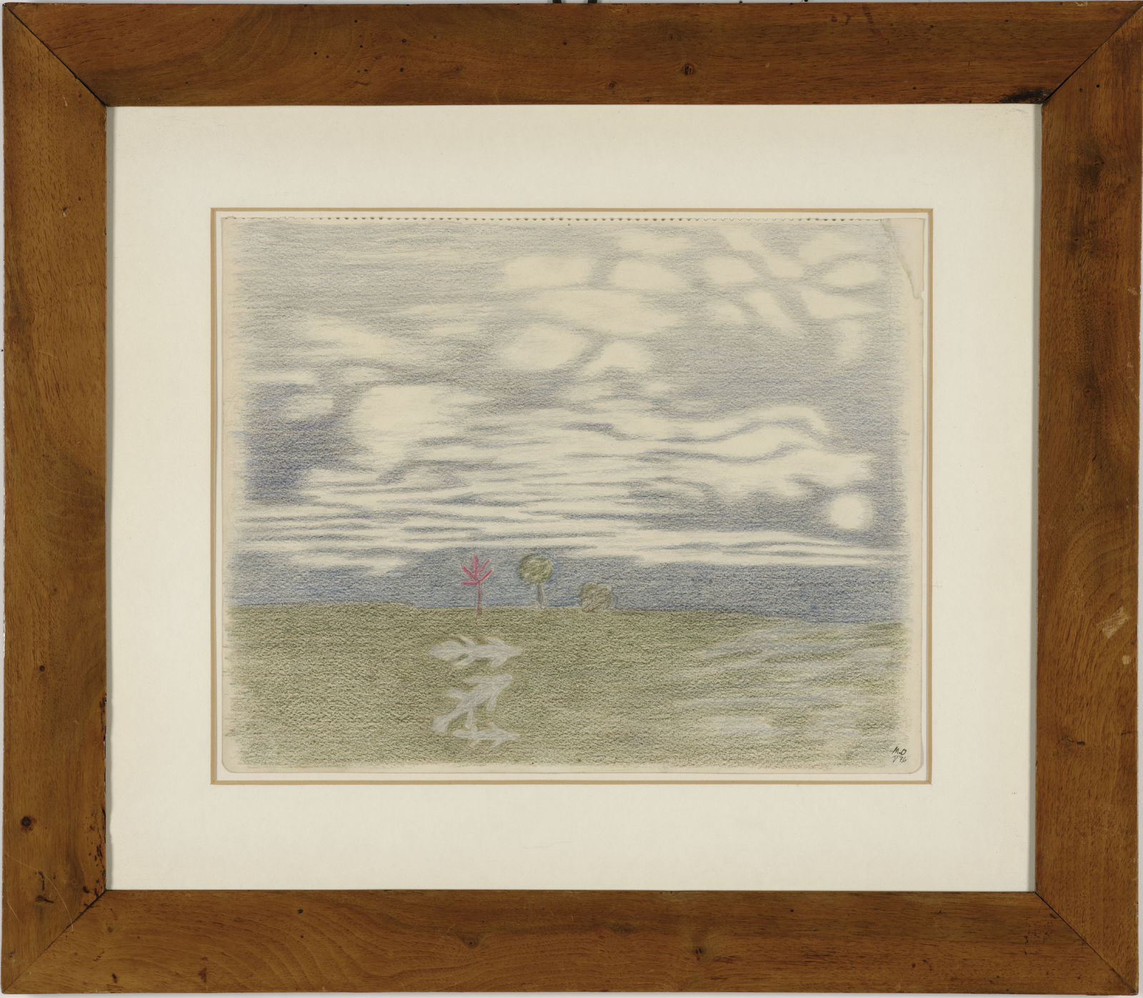 Meret Oppenheim, Helle Nacht mit drei Urfischen, 1976