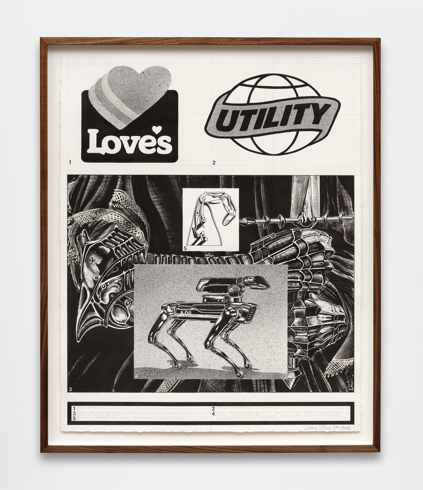 Jaime Muñoz, Diagram drawing #7, 2023