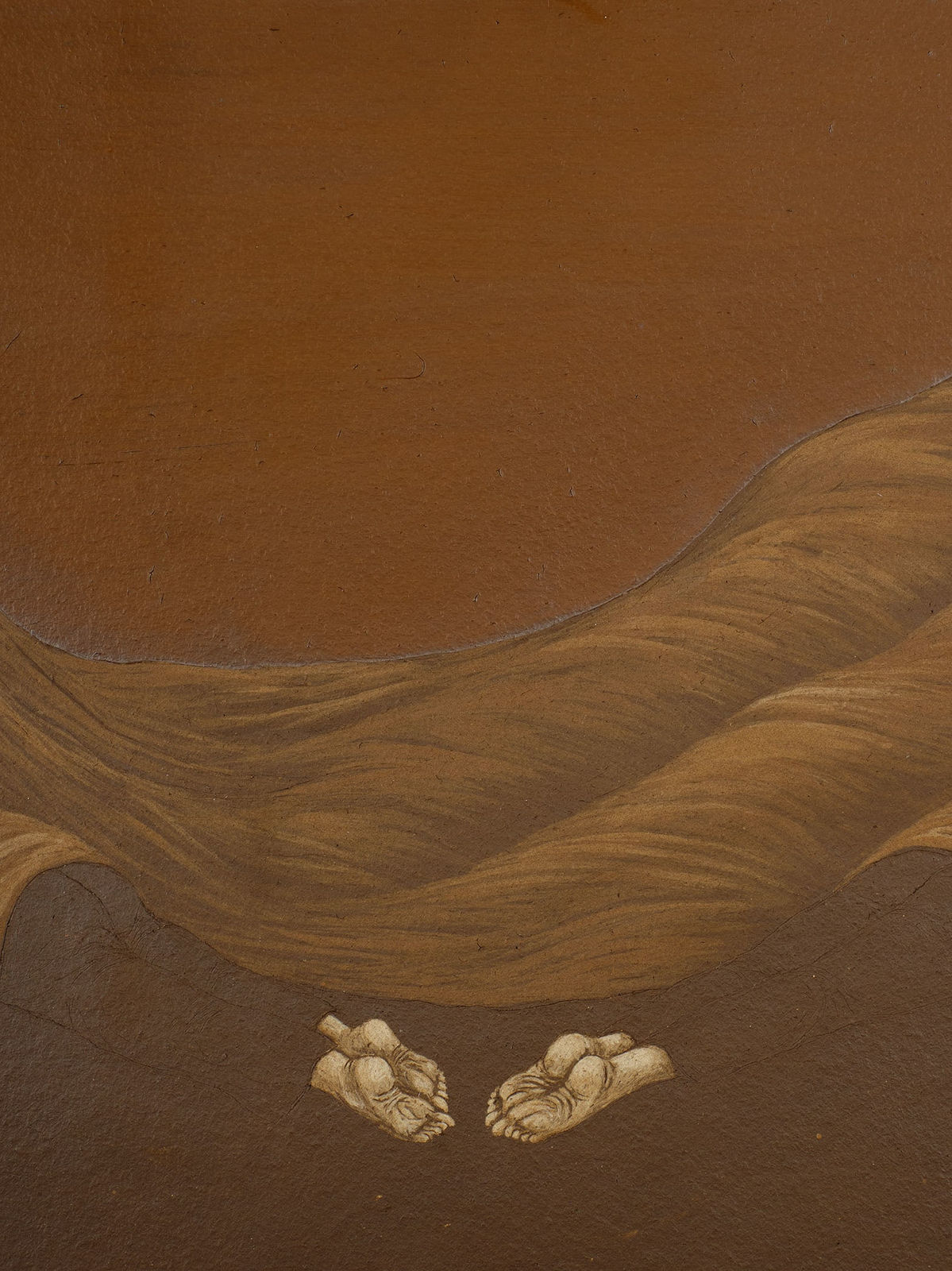 Roksana Pirouzmand, under a sheet of mountains, 2024