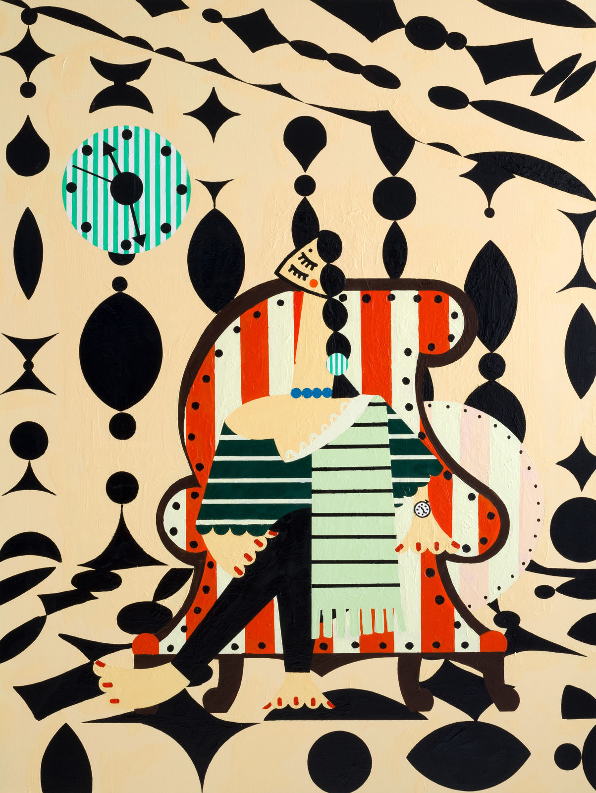 Farah Atassi, Woman in Profile, 2020