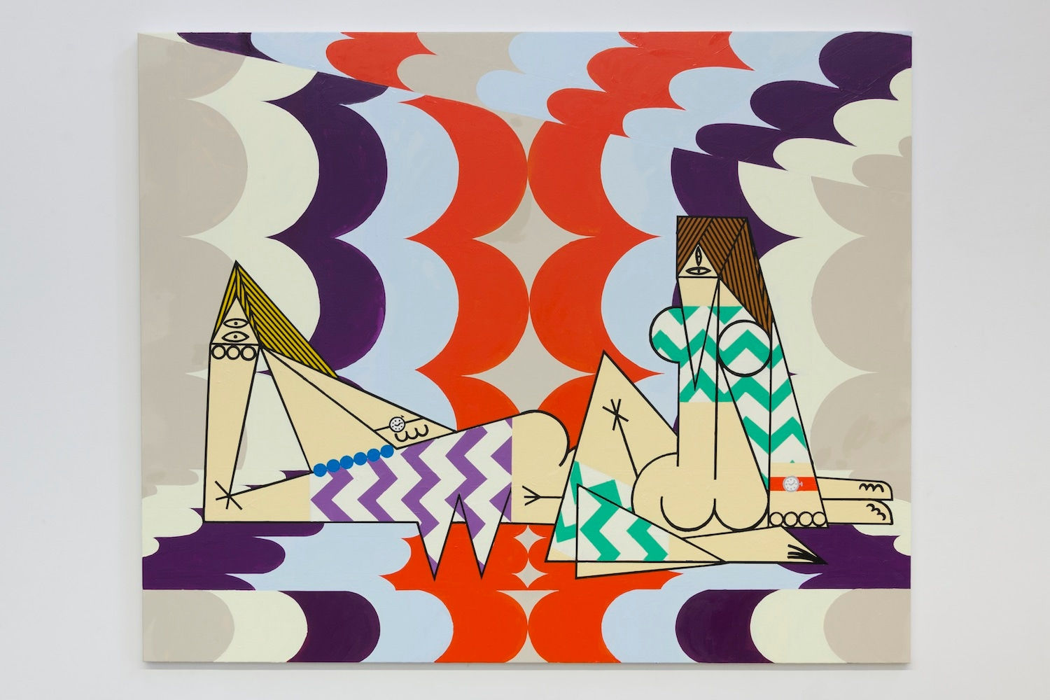 Farah Atassi, Women in a Decor, 2018