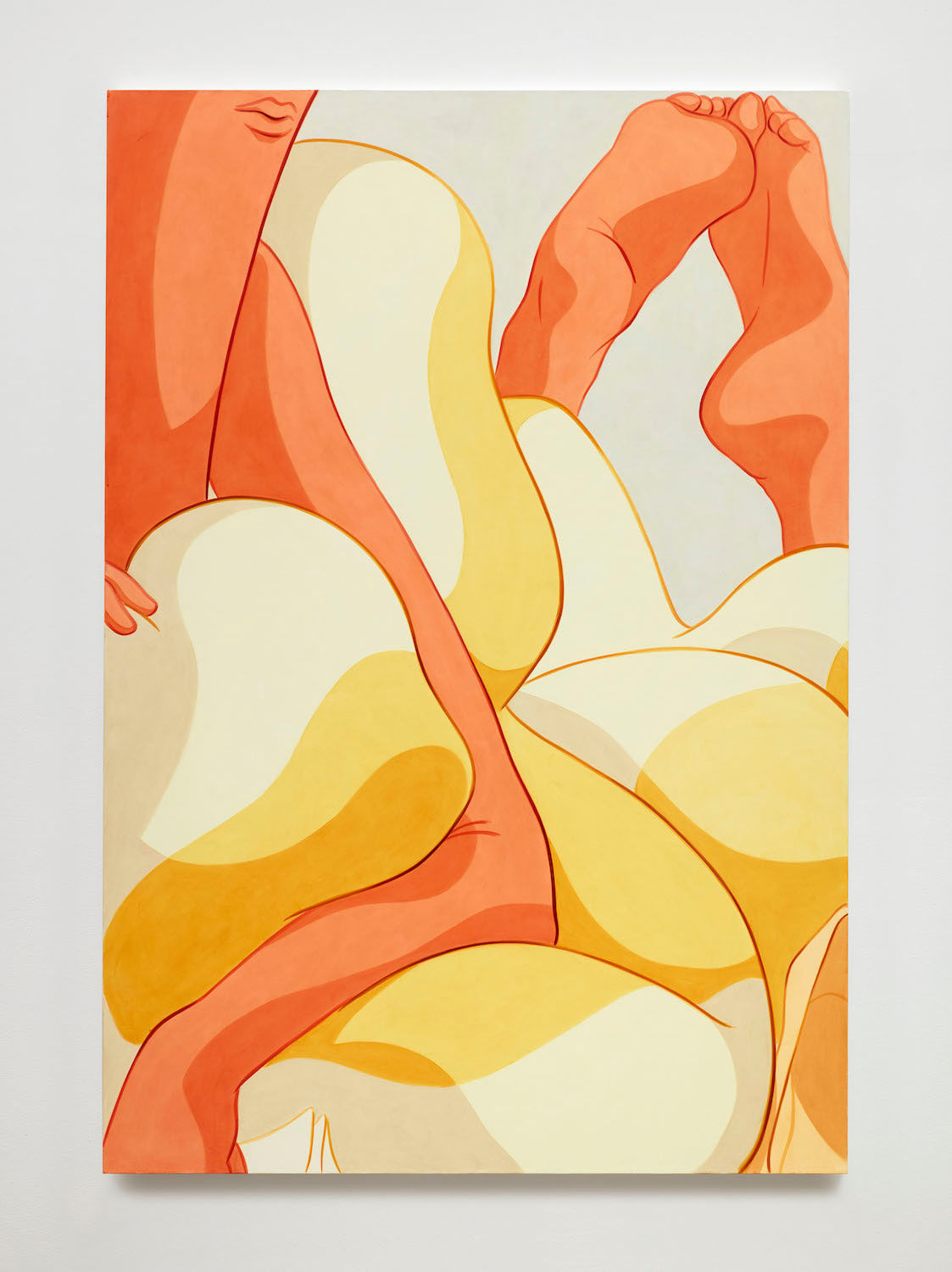 Ivy Haldeman, Colossus, Lips, Two Fingers Enter Left, Toes Touch Top, 2020